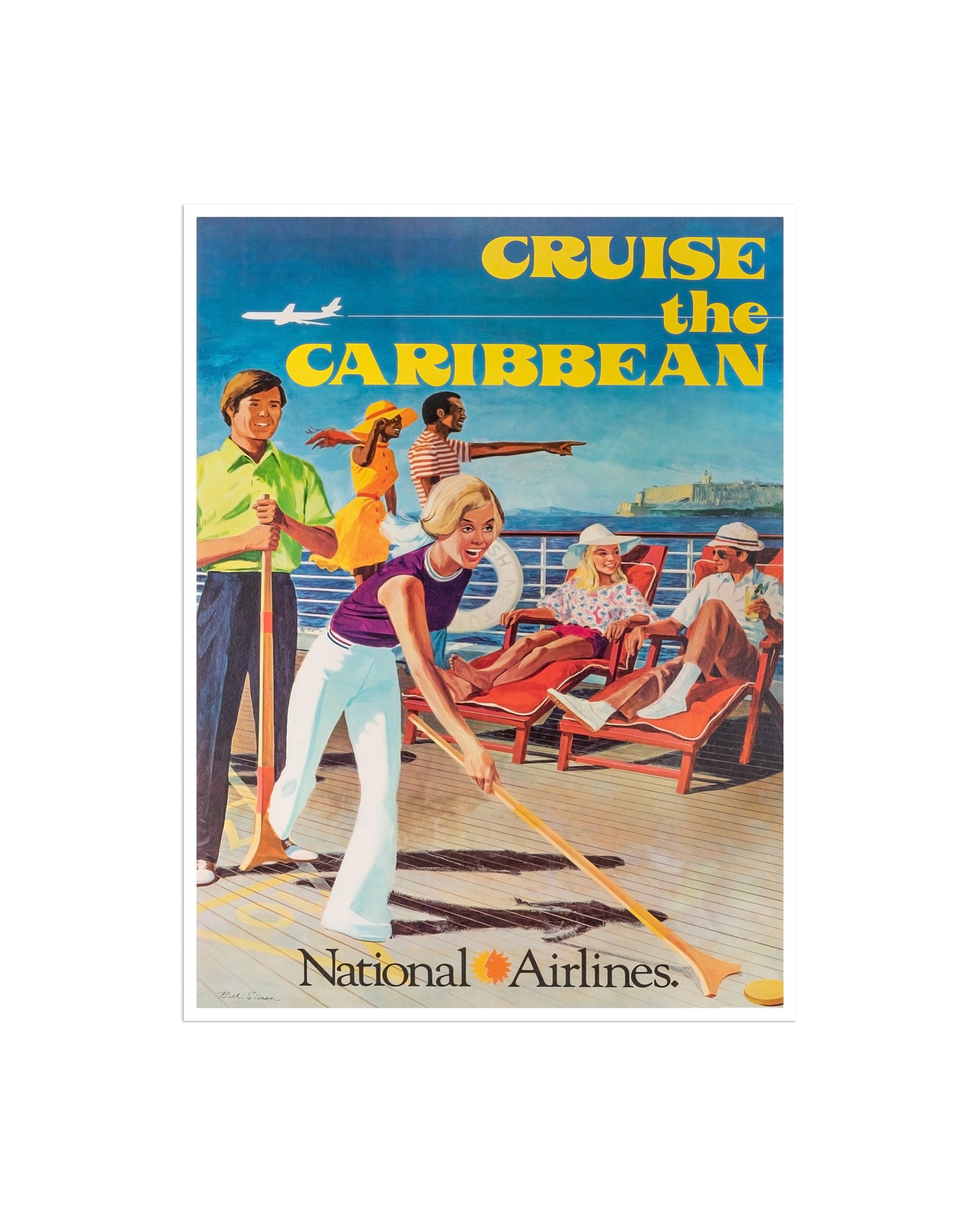 Caribbean Retro Poster Travel Art Home Decor Print (XR1893)