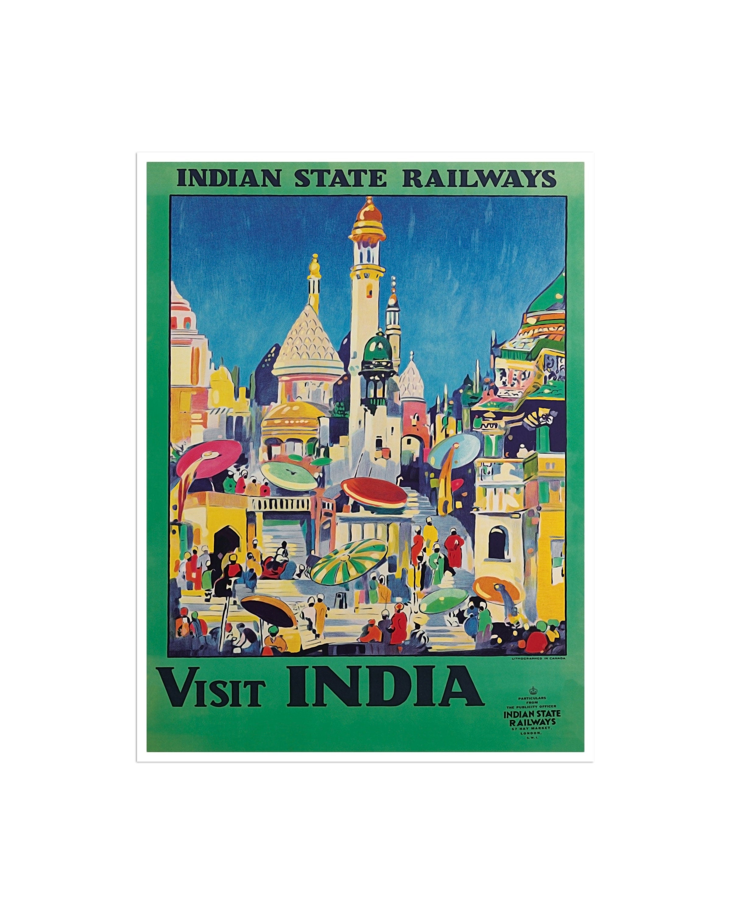 Travel Poster India Art Print Retro Decor (XR1890)