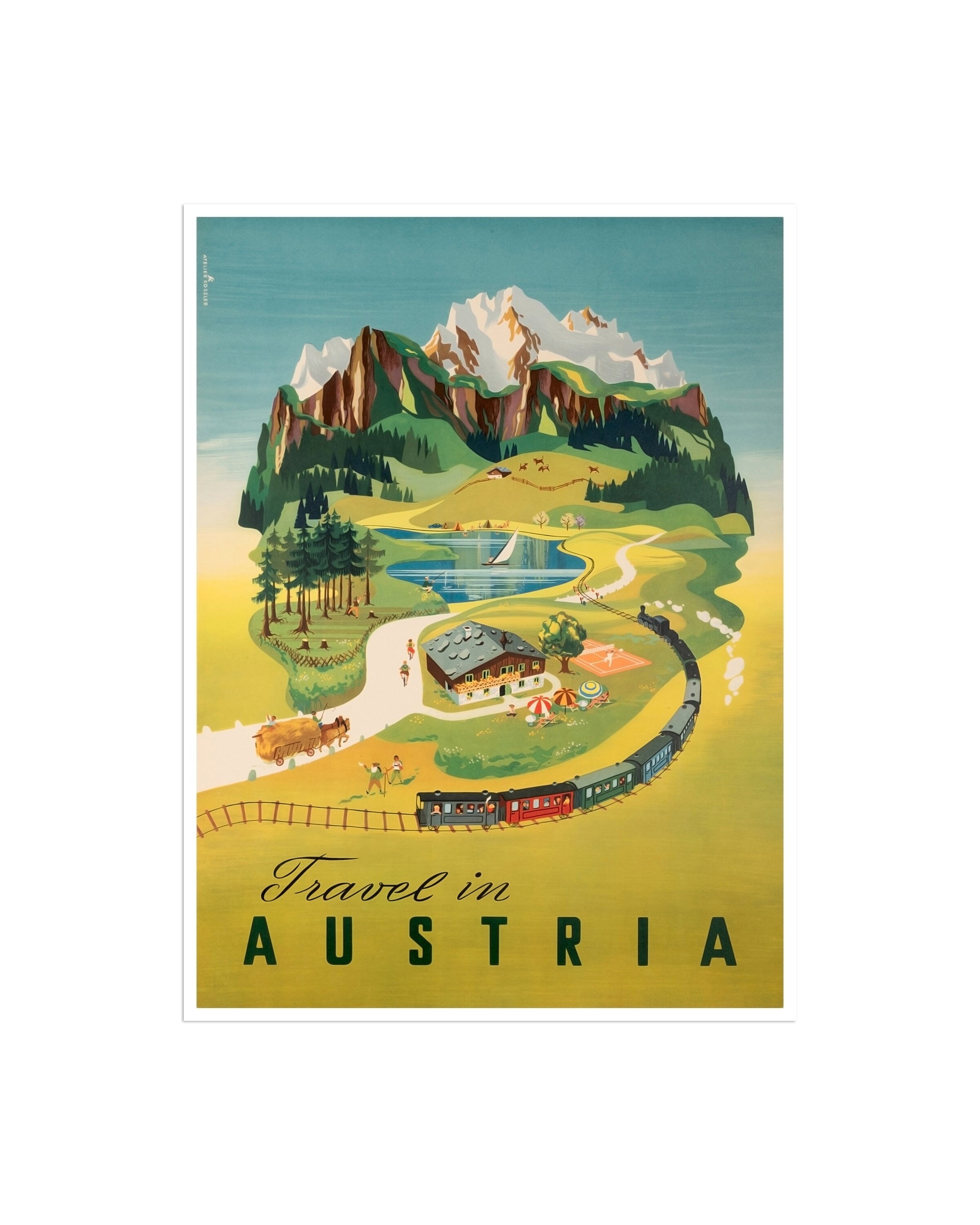 Travel Poster Austria Art Print Home Decor (XR2005)