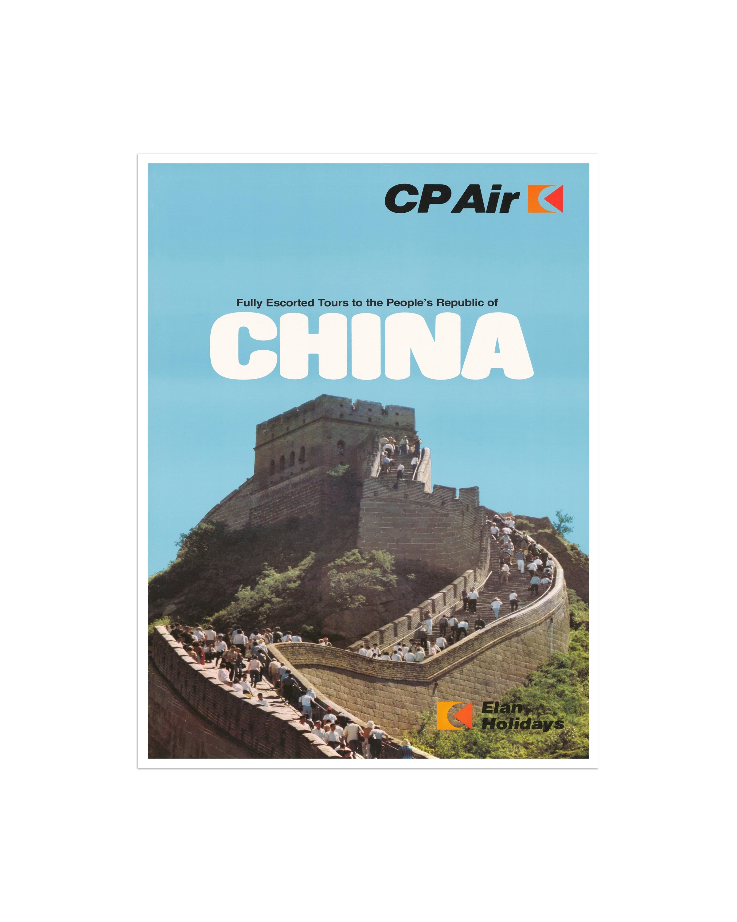 China Art Vintage Great Wall Travel Poster Asian Decor (H608)