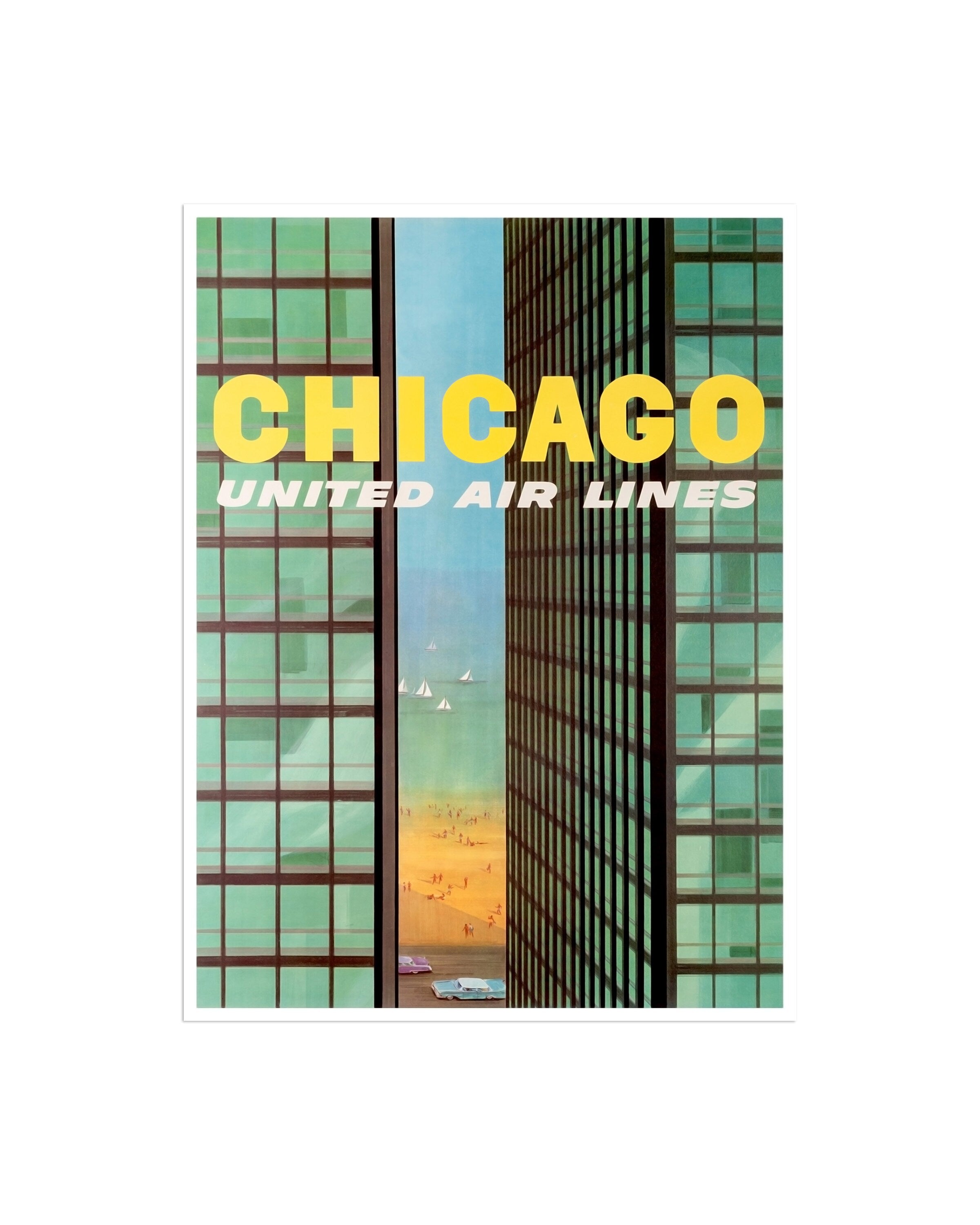 Chicago Art Travel Poster Vintage Print (XR2035)