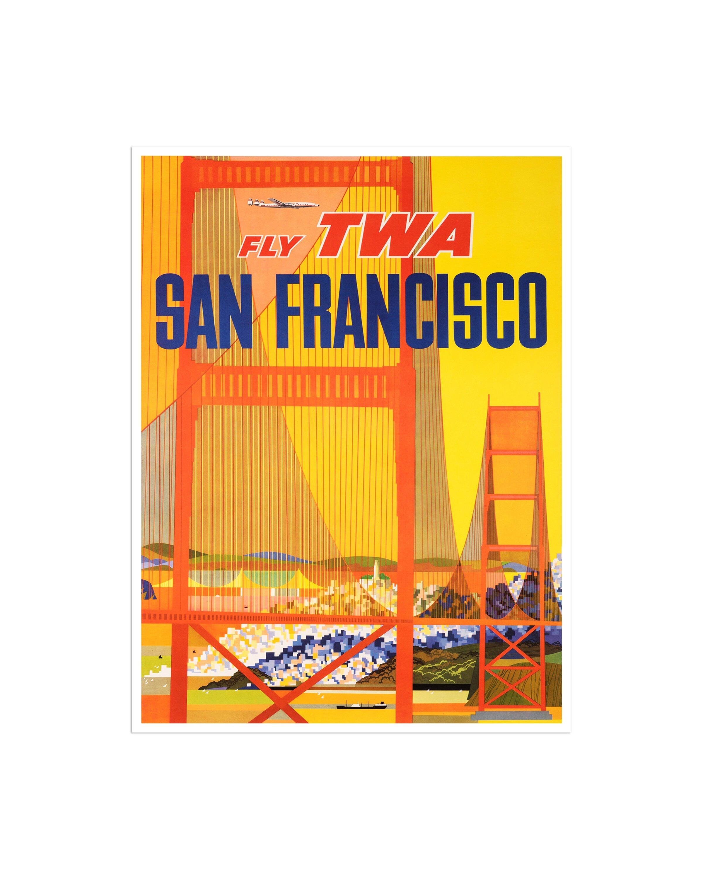 San Francisco Travel Art Print Golden Gate Bridge Home Decor (XR2093)