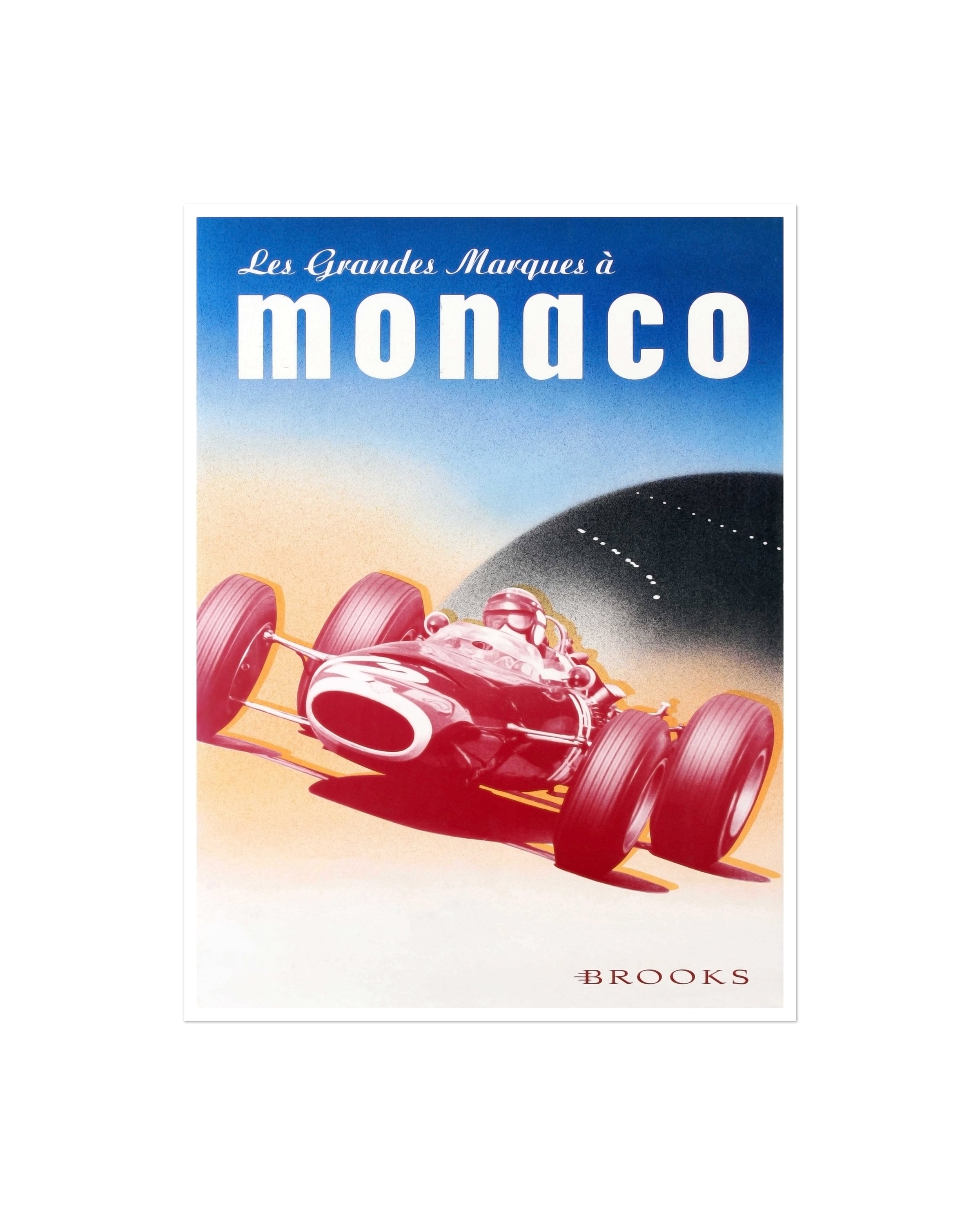 Monaco Travel Art Race Car Poster Sports Decor Art Retro Decor Print (H620)