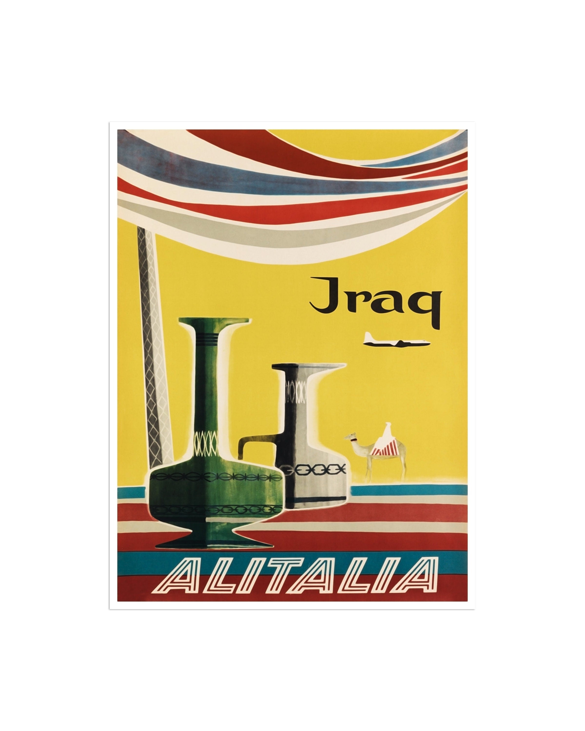 Iraq Travel Poster Home Decor Retro Art Print (XR2127)