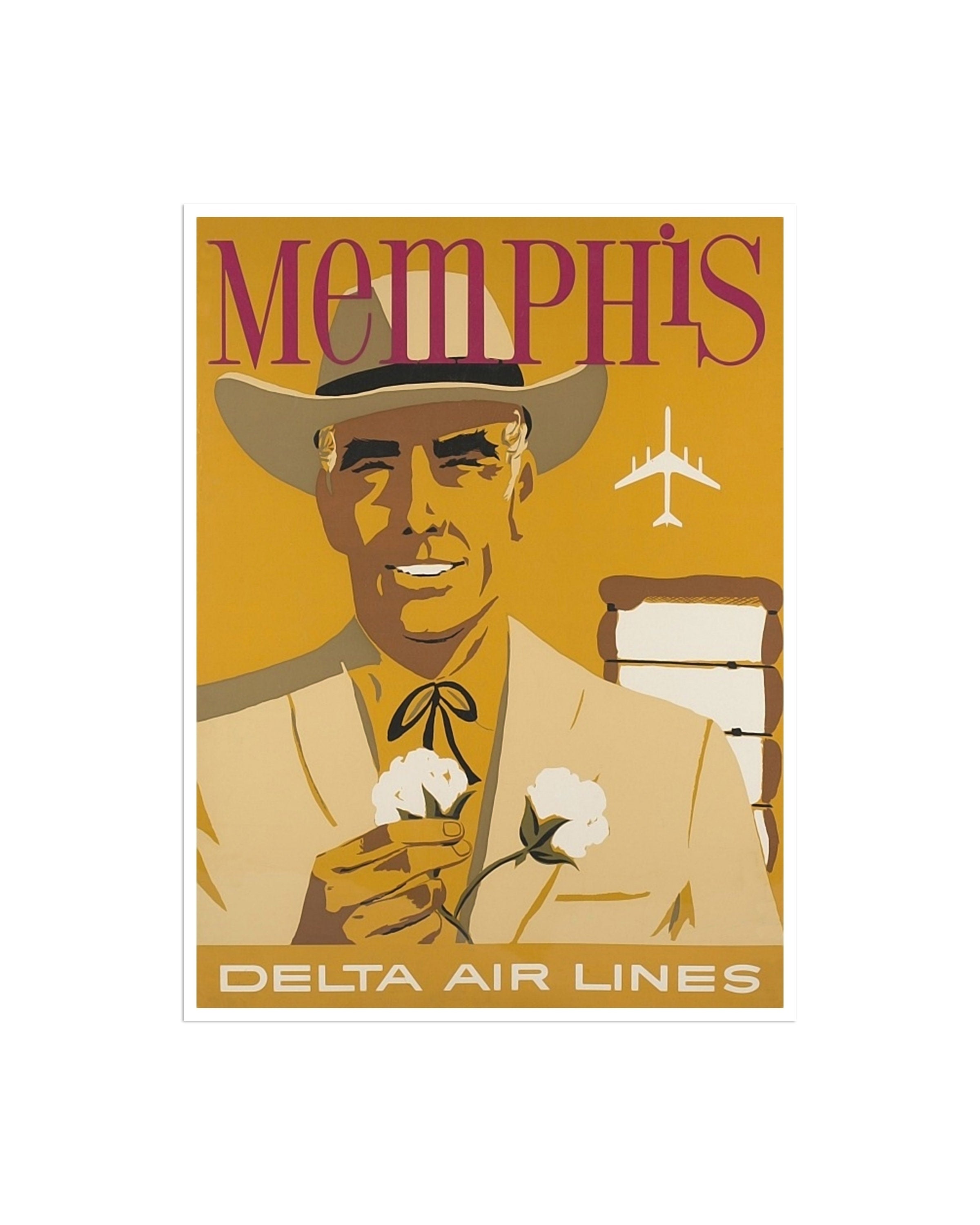 Memphis Art Tennessee Wall Decor Retro Travel Poster  (XR2132)