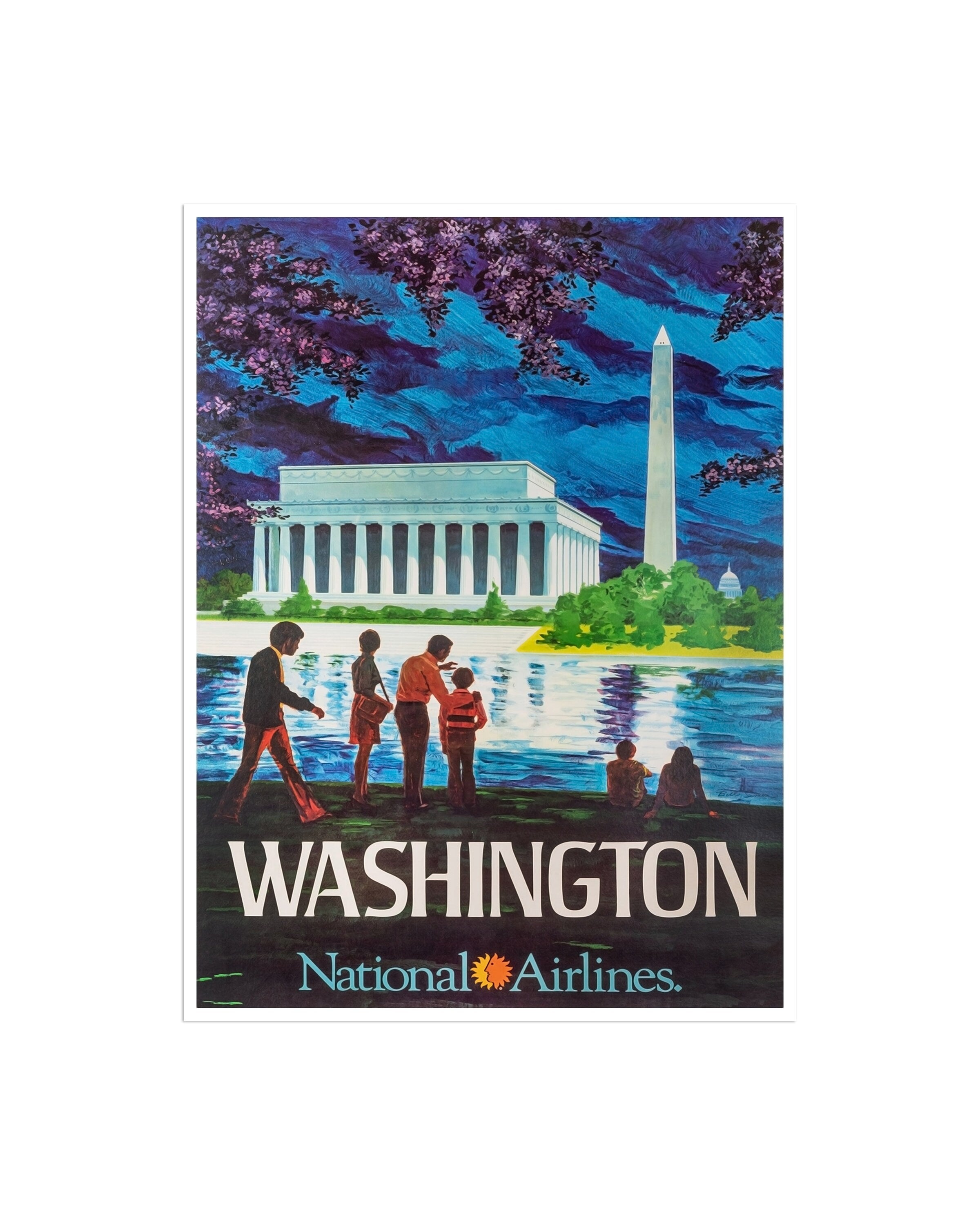 Retro Poster Washington D.C. Decor Art Travel Poster Wall Art Print (XR1861)