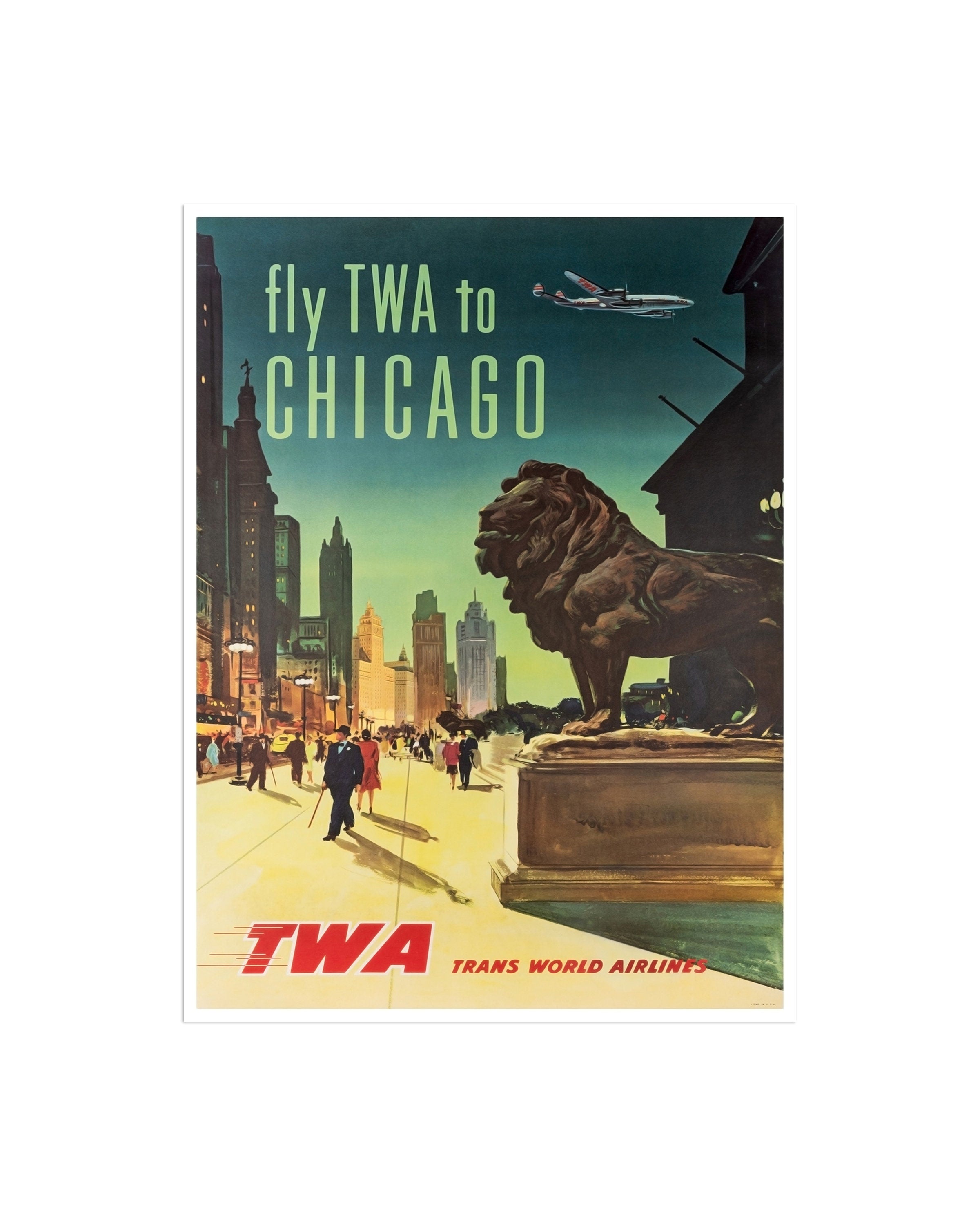 Chicago Art Travel Poster Tourism Print (XR2002)