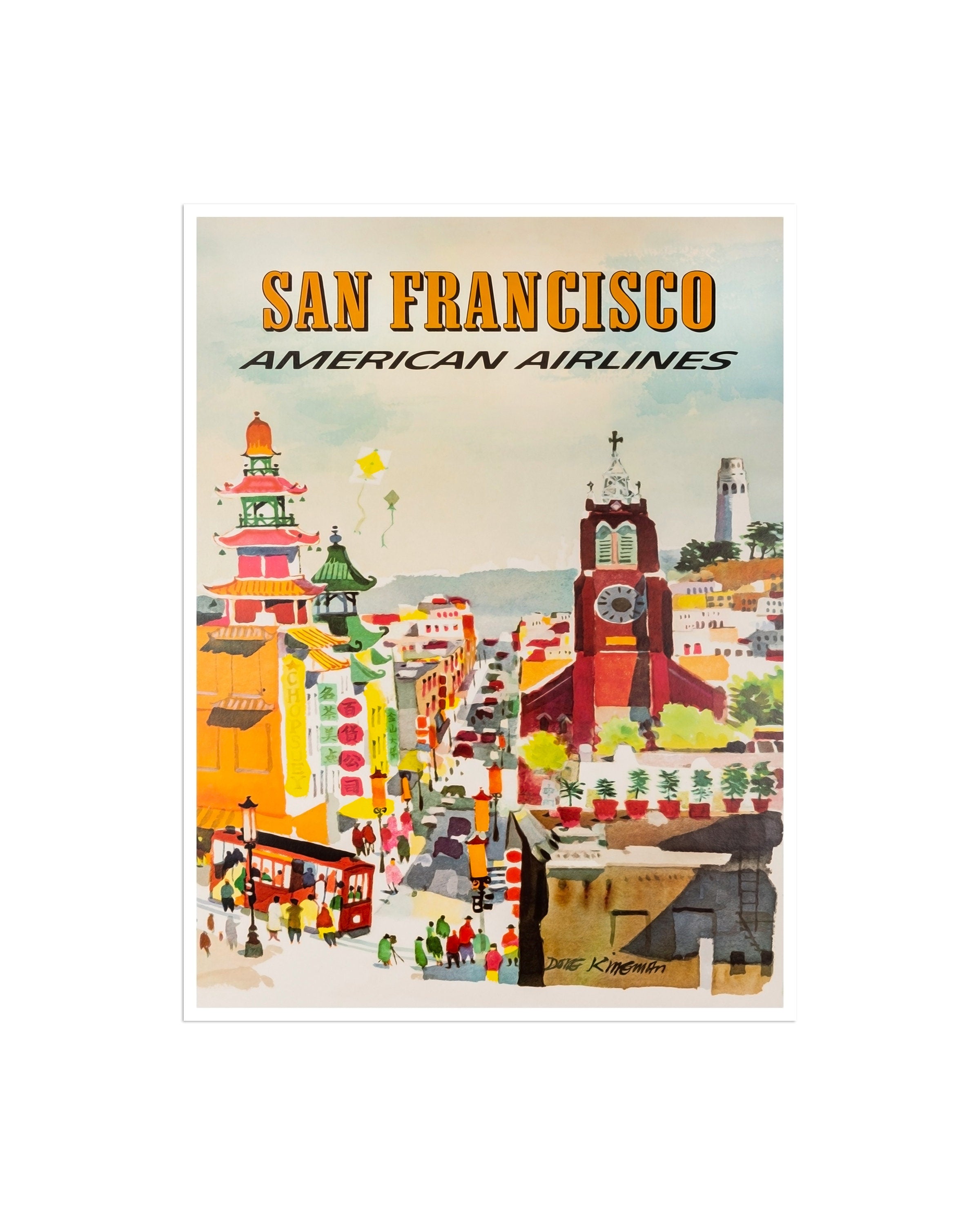 San Francisco Poster Art Travel California Home Decor Print (XR1919)