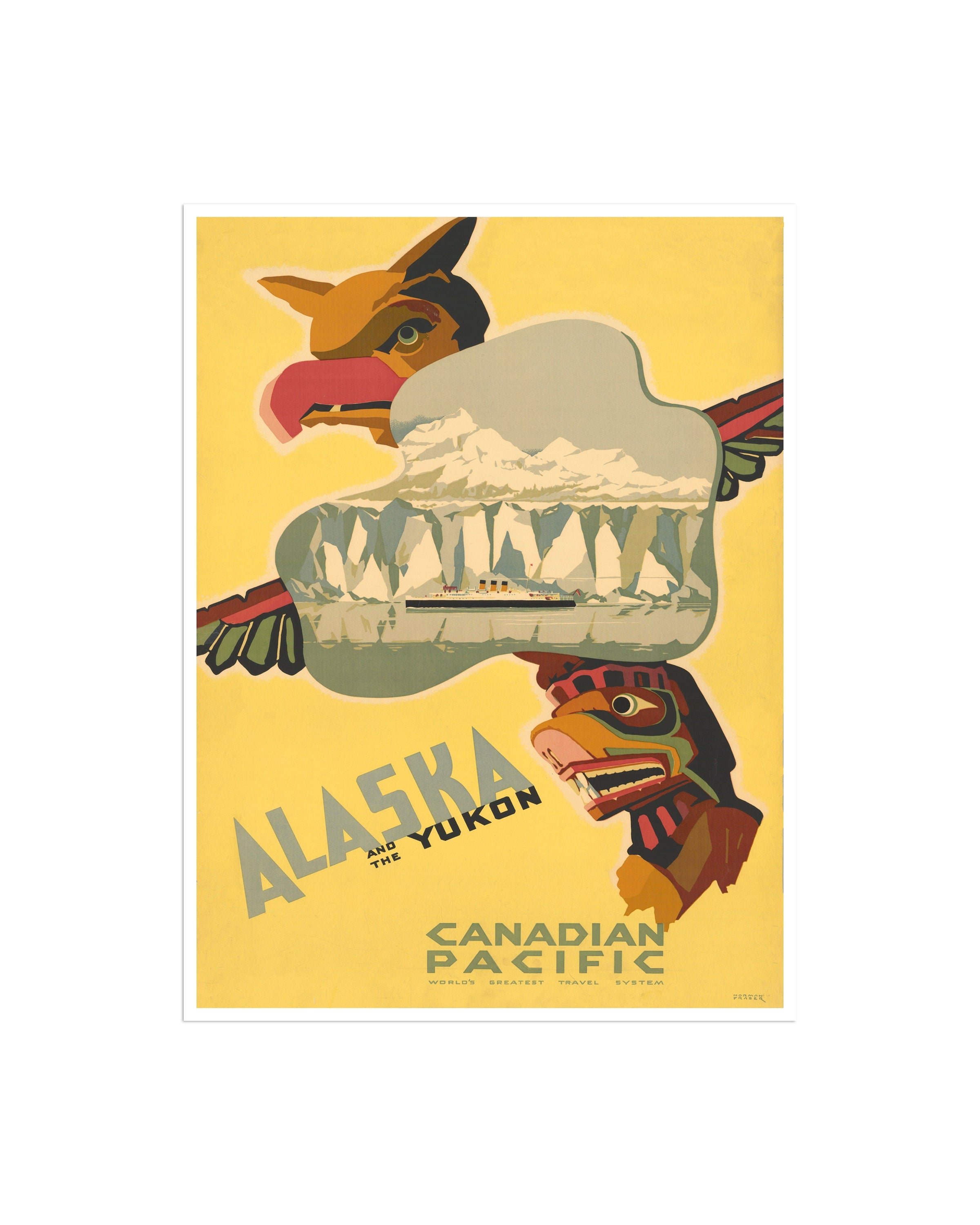 Travel Poster Alaska Yukon Art Home Decor Print (XR2028)
