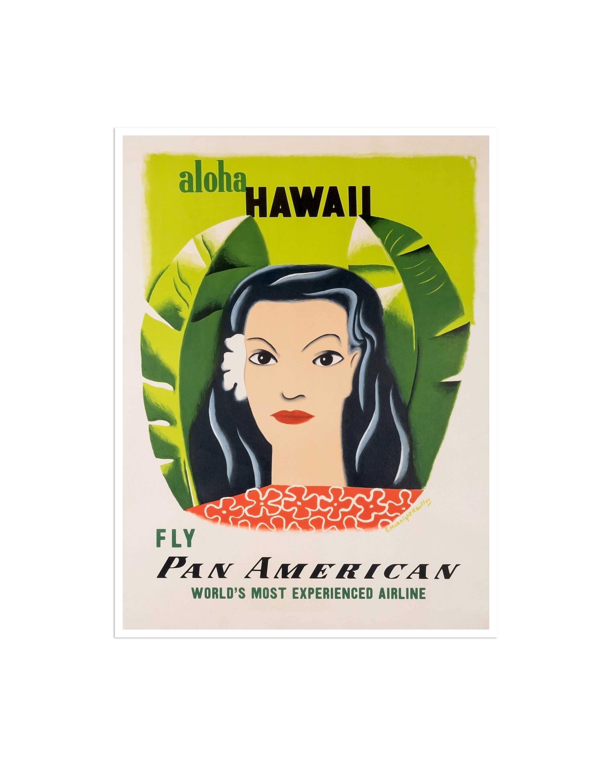 Hawaii Travel Poster Hawaiian Decor Wall Art Print (XR1956)