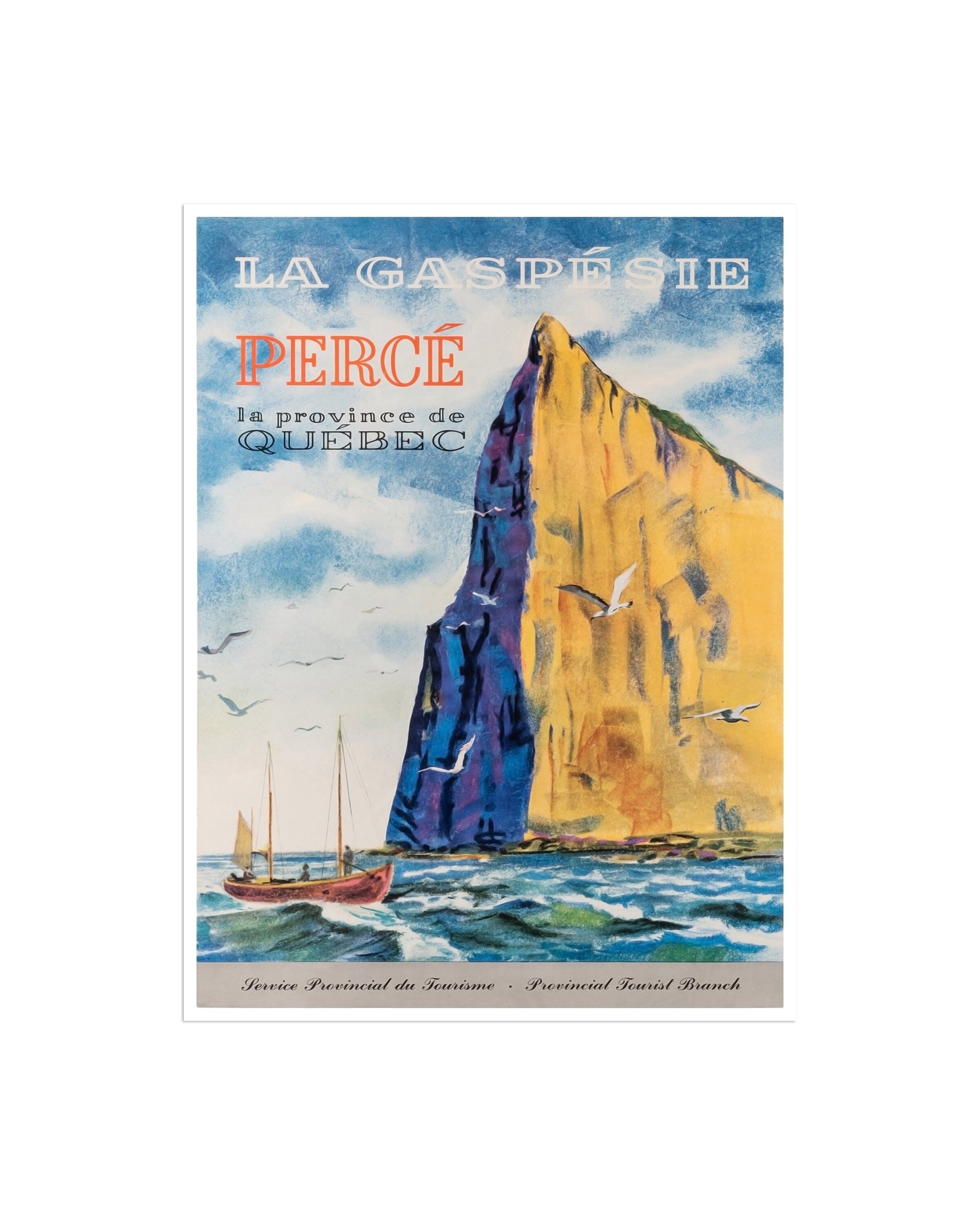 Quebec Poster Canada Gaspé Peninsula Travel Art Print (XR2165)
