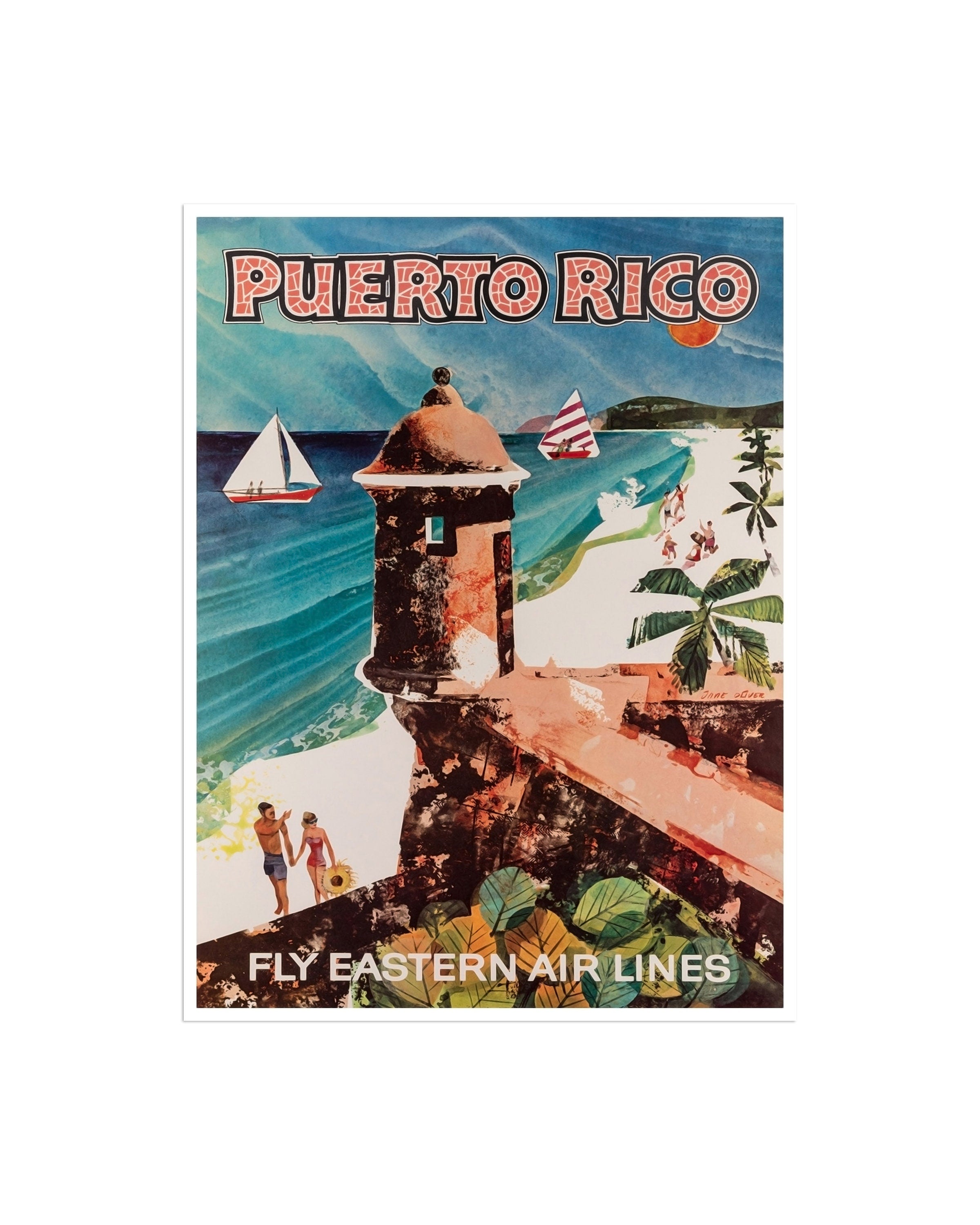 Puerto Rico Art Vintage Travel Poster Wall Print (XR2164)