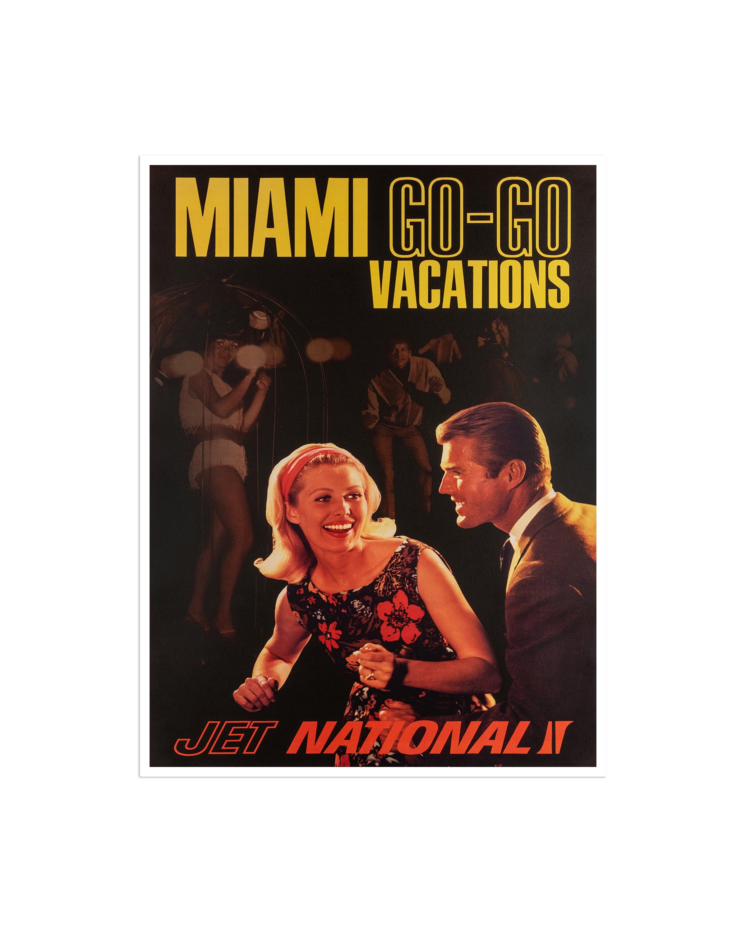 Miami Travel Poster Retro Florida Wall Art Print (H630)