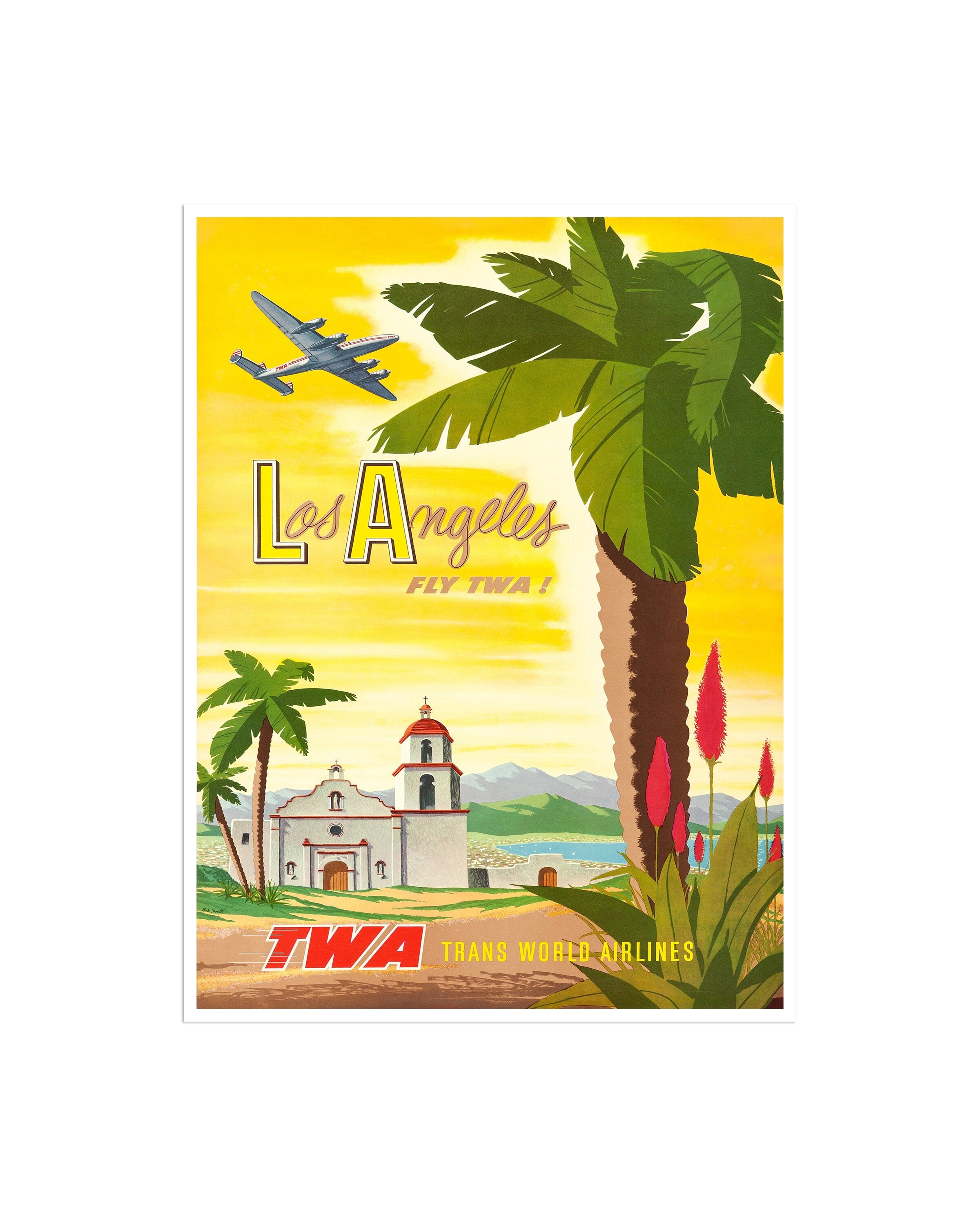 Los Angeles Art California Vintage Travel Poster Wall Print (XR2359)