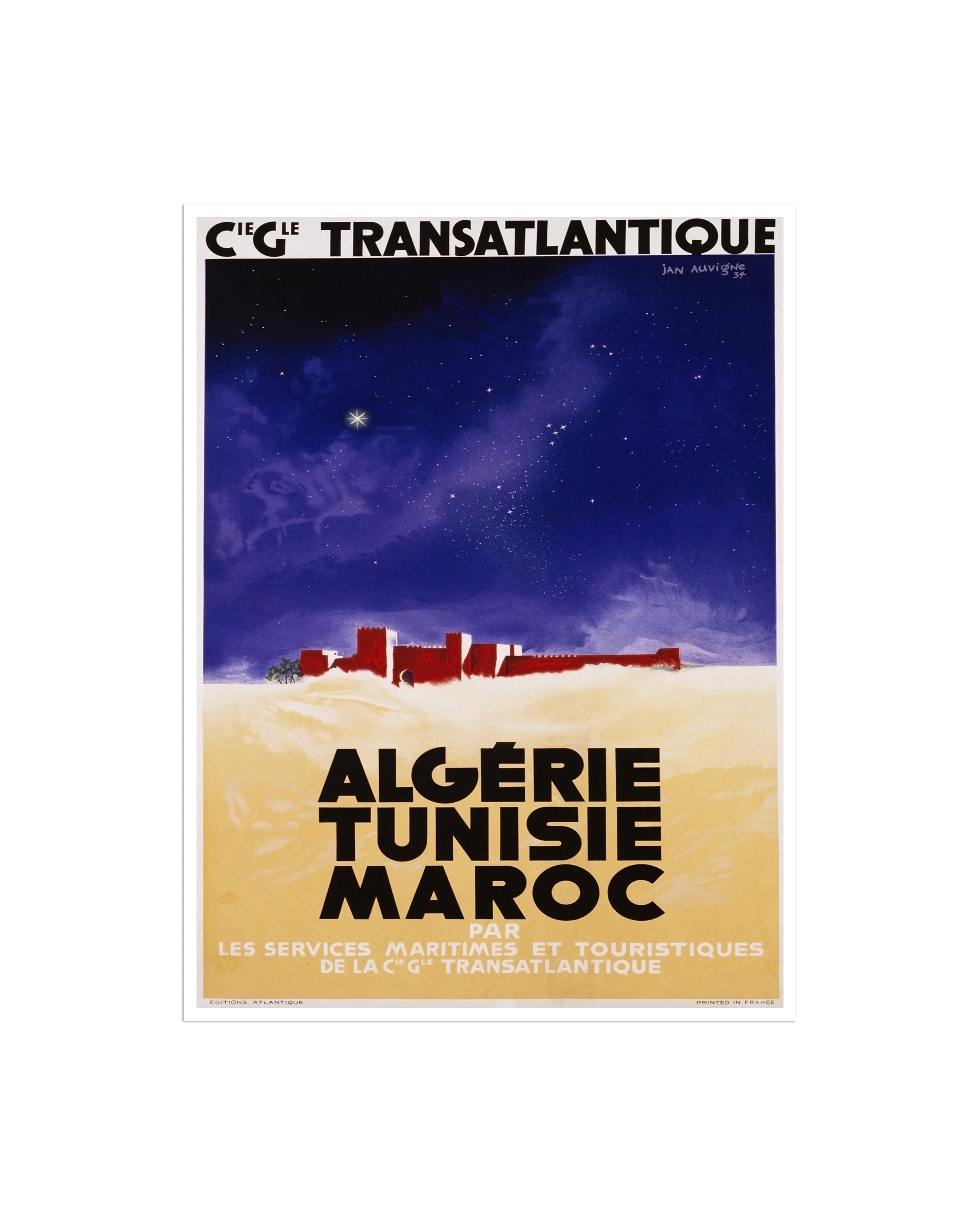 Morocco Art Algeria Travel Poster Tunisia African Print Home Decor (XR1314)