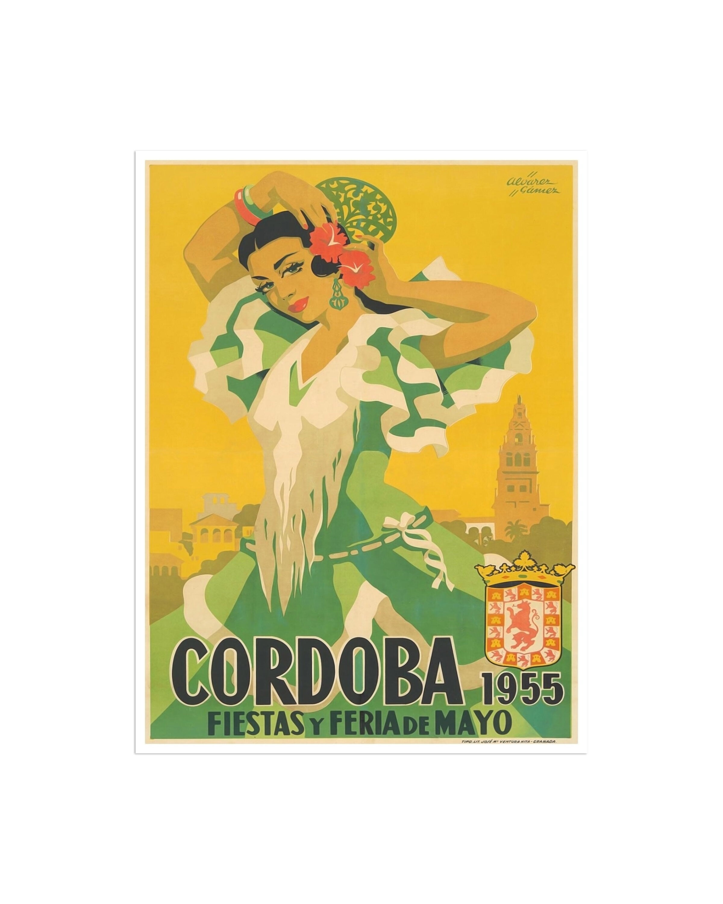 Cordoba Spain Art Print Travel Poster Spanish Home Decor (XR2050)