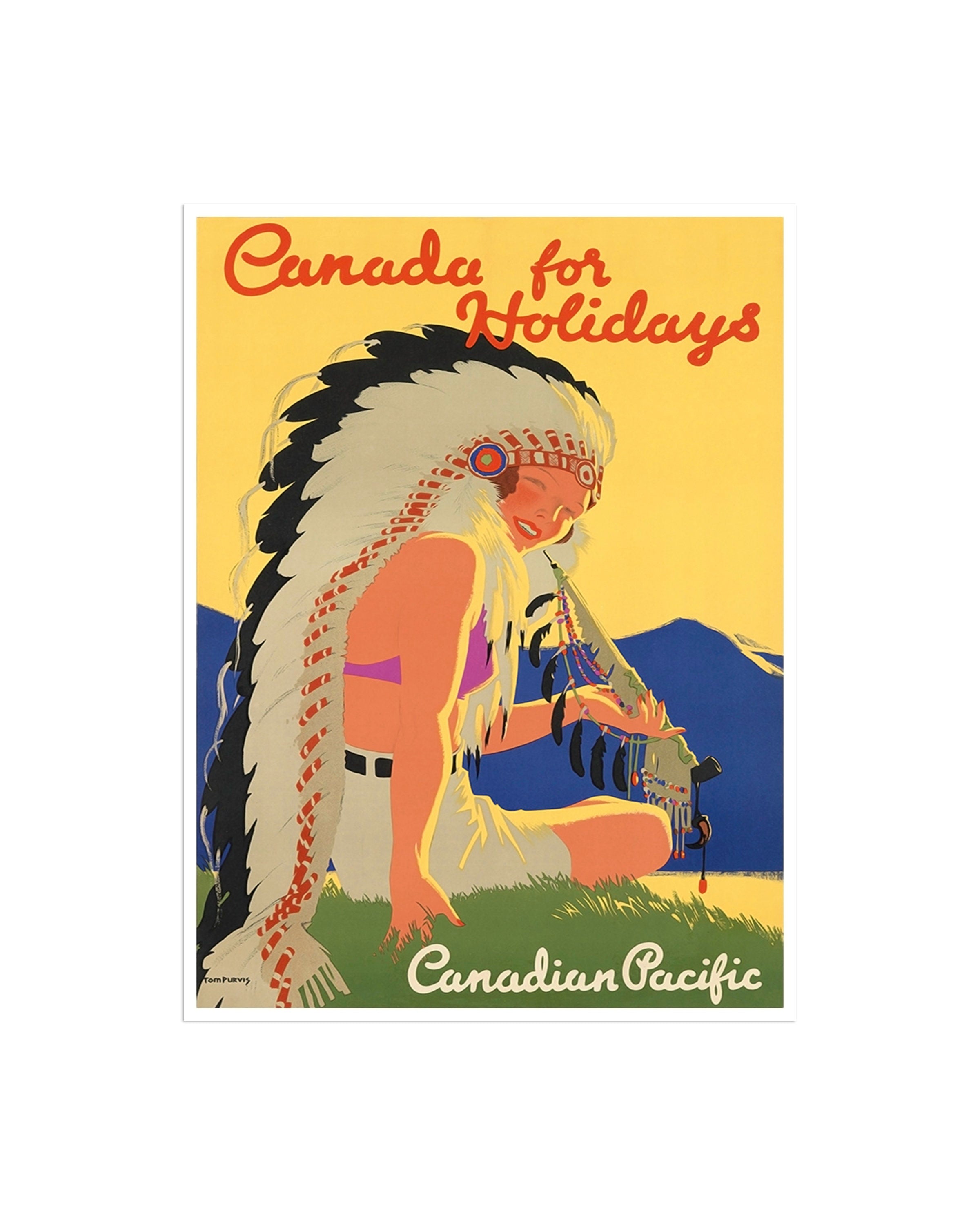 Canada Retro Art Travel Poster Home Decor Wall Print (XR2018)