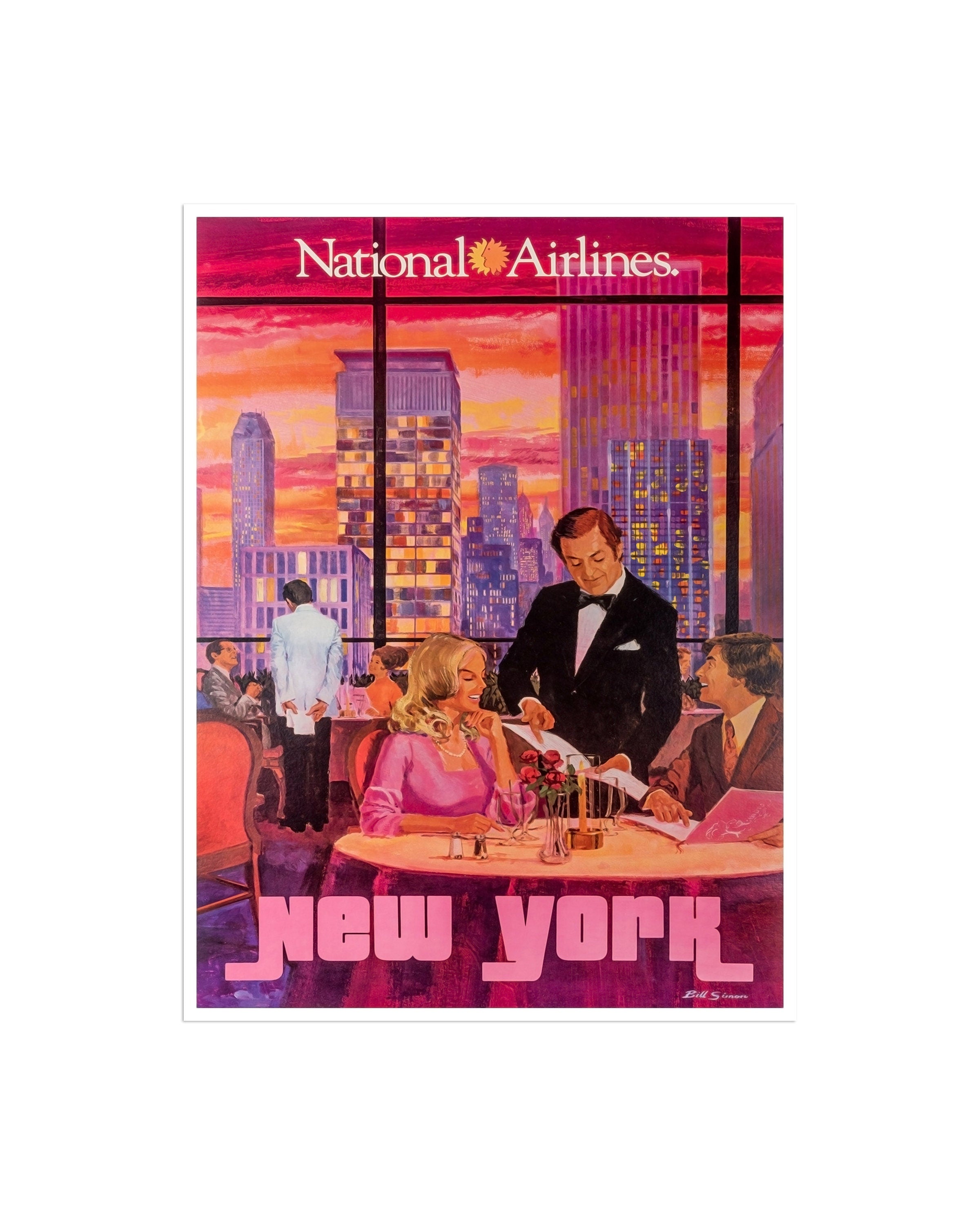 Retro New York Art Wall Decor Retro Travel Poster (XR1980)