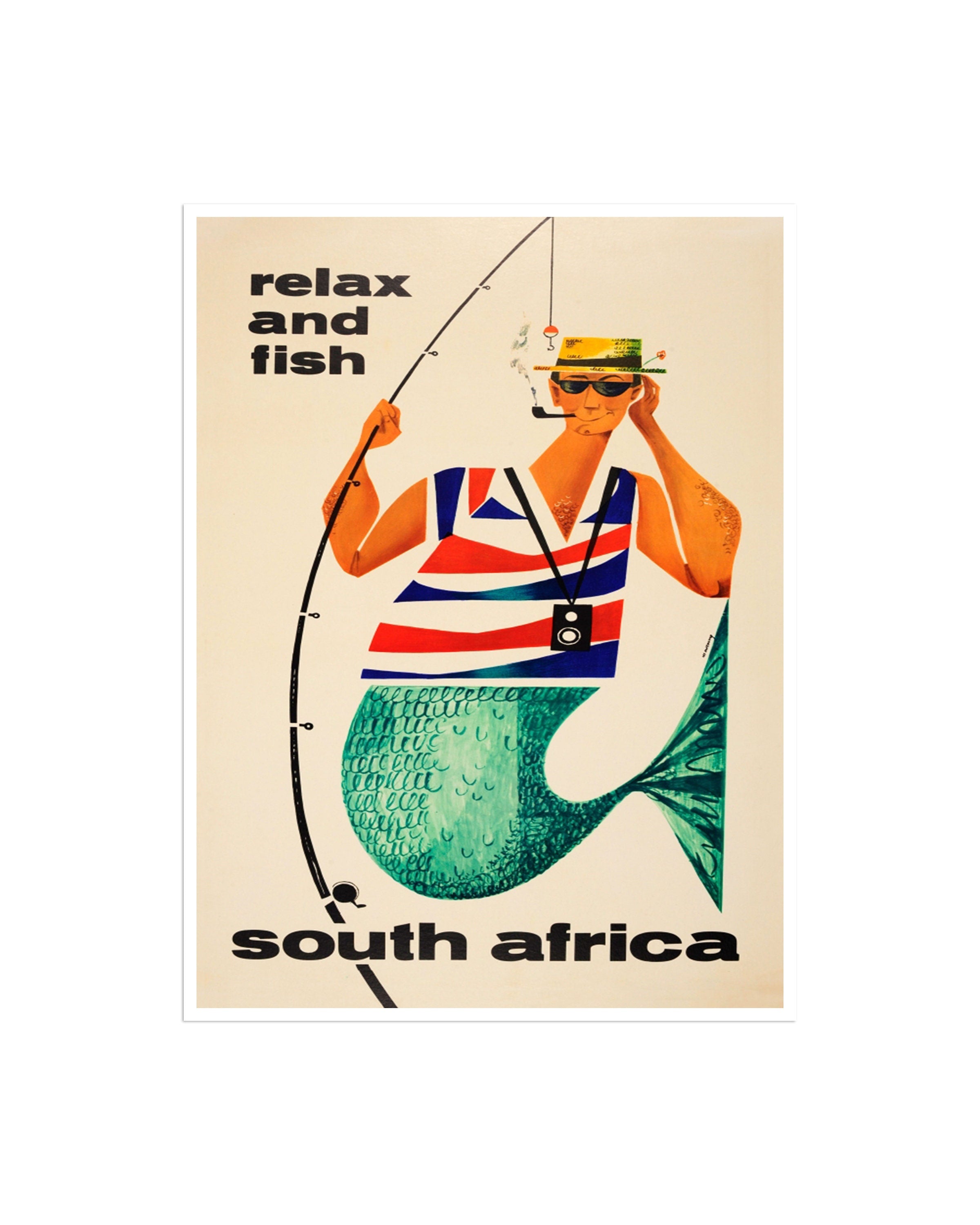 South Africa Art Wall Decor Travel Poster Fishing Retro Print (H660)