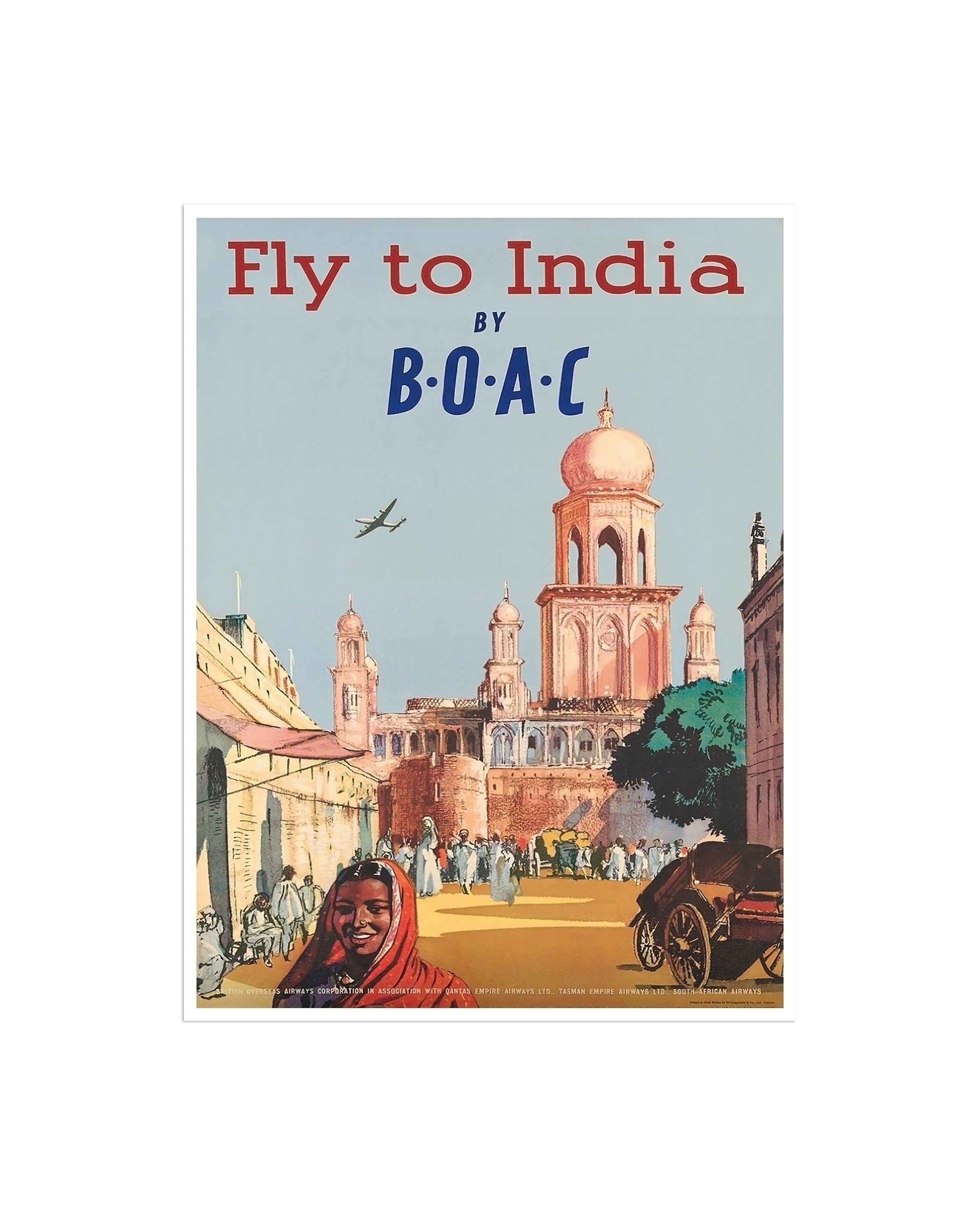 Travel Art India Poster Vintage Tourism Print Wall Decor (XR985)