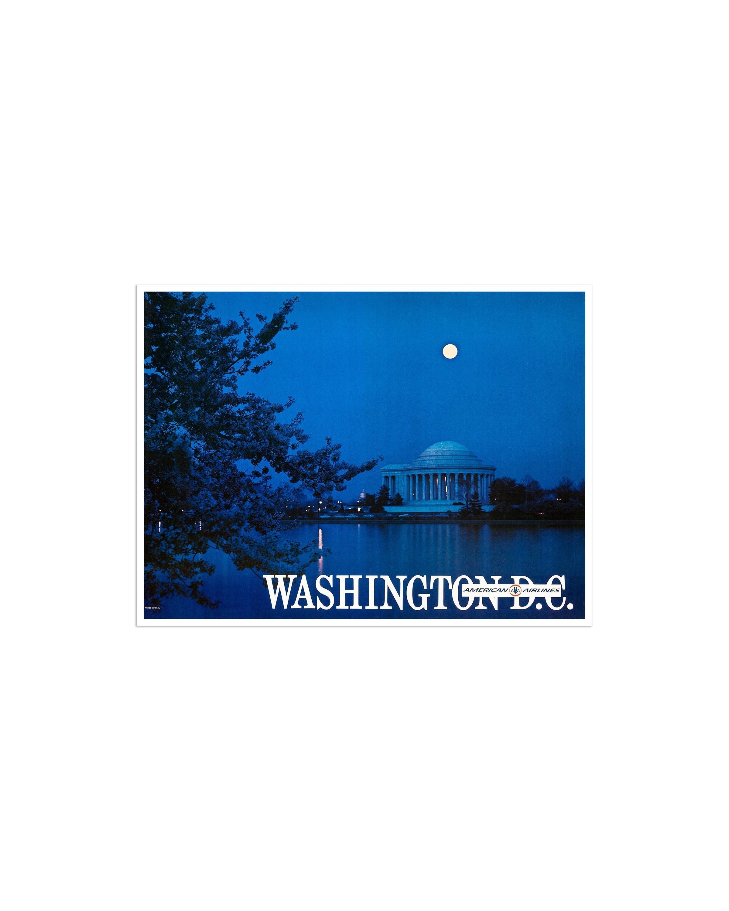 Travel Poster Washington DC Retro Art Decor Print (H681)