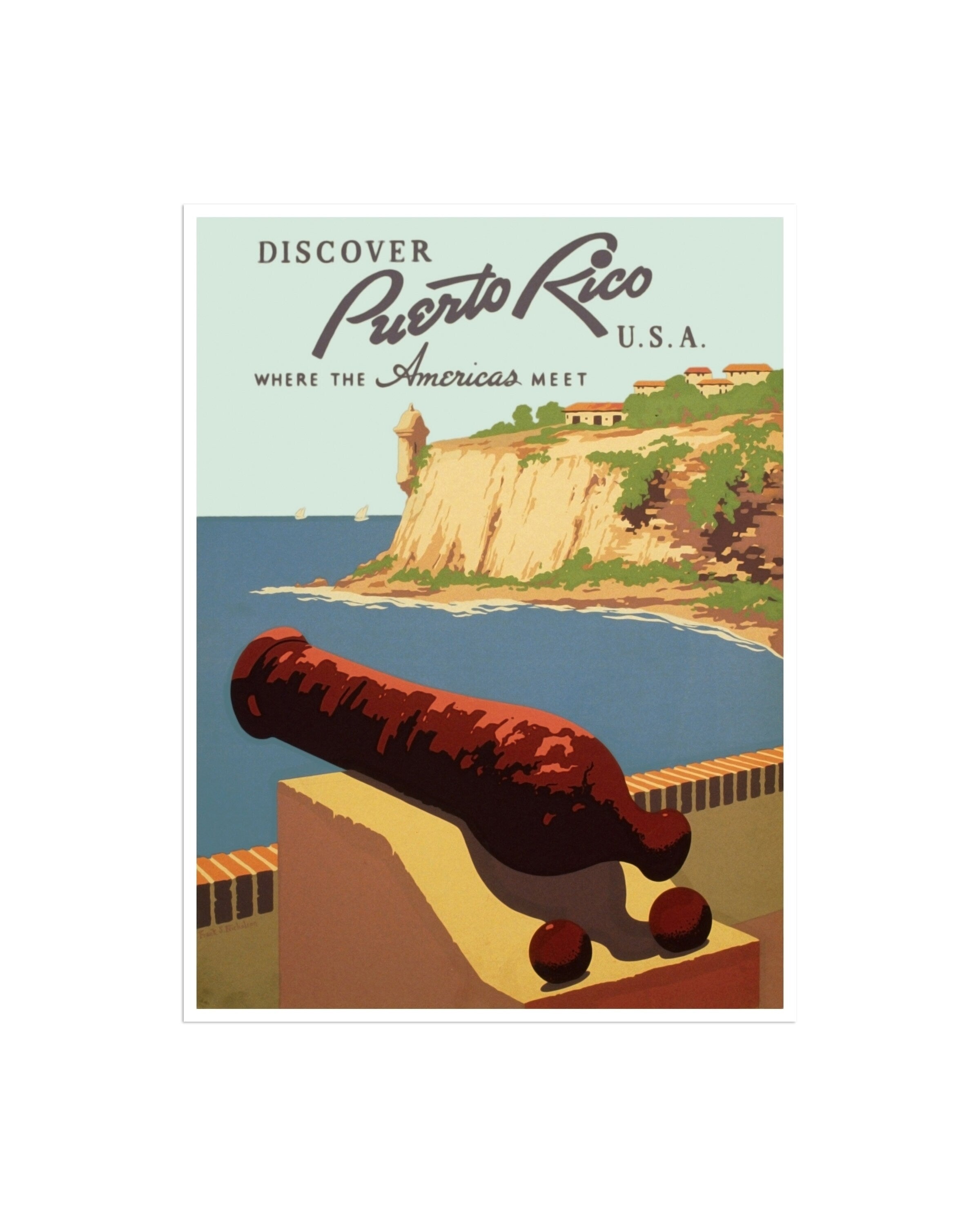 Puerto Rico Travel Poster Home Decor Wall Art Print (XR2431)