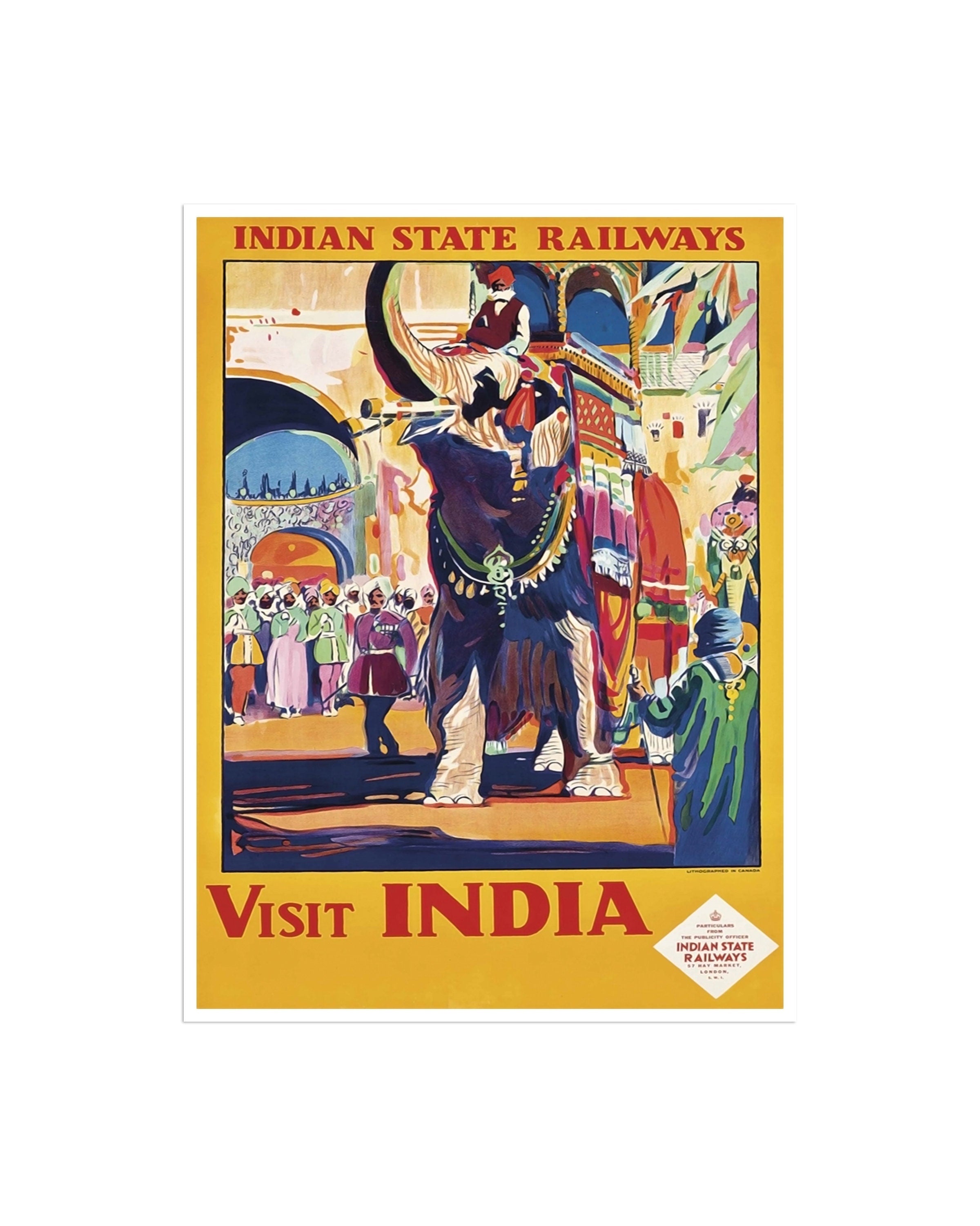 India Art Travel Poster Indian Print Home Decor (XR1624)