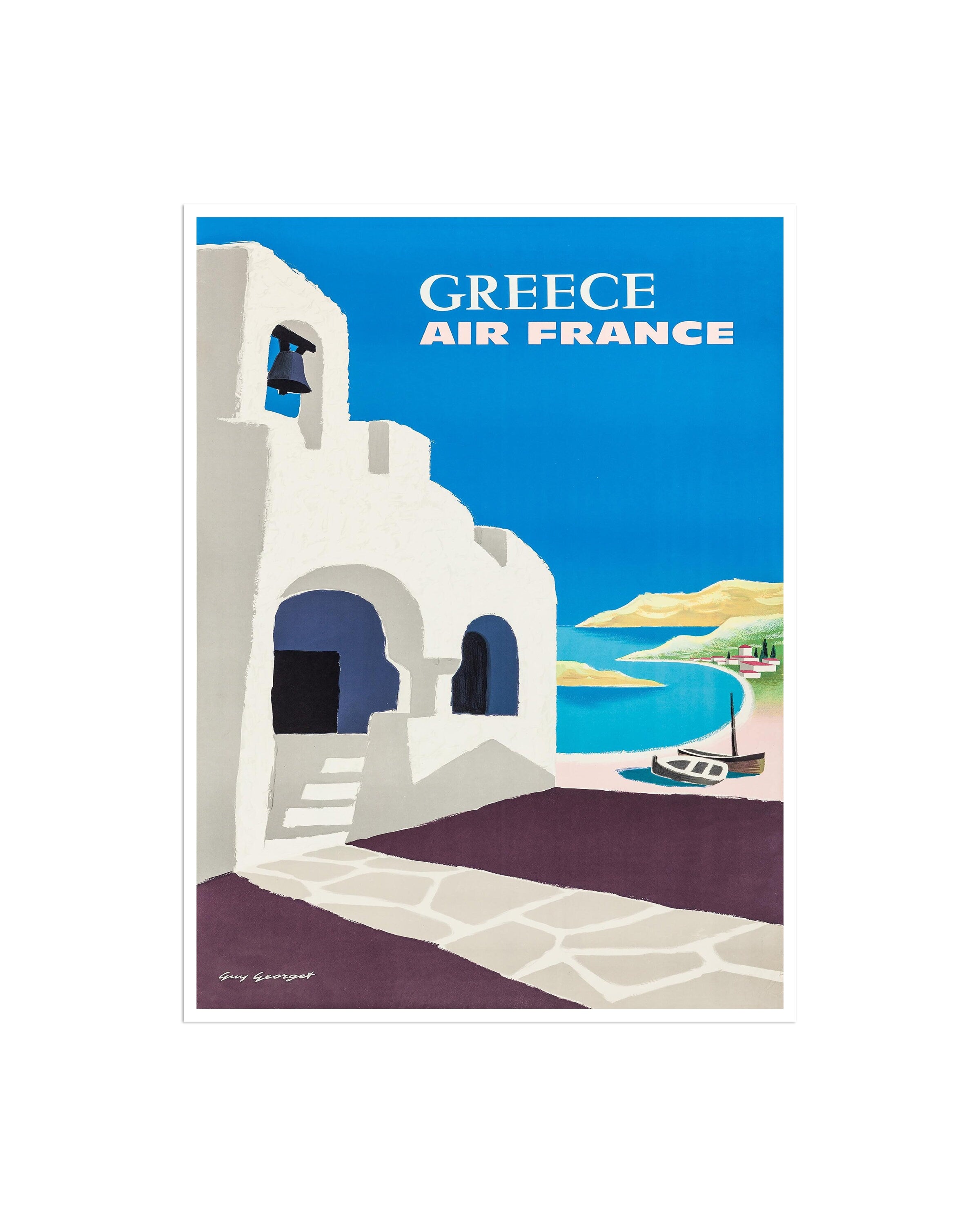 Art Greece Travel Poster Greek Print Vintage (XR2421)