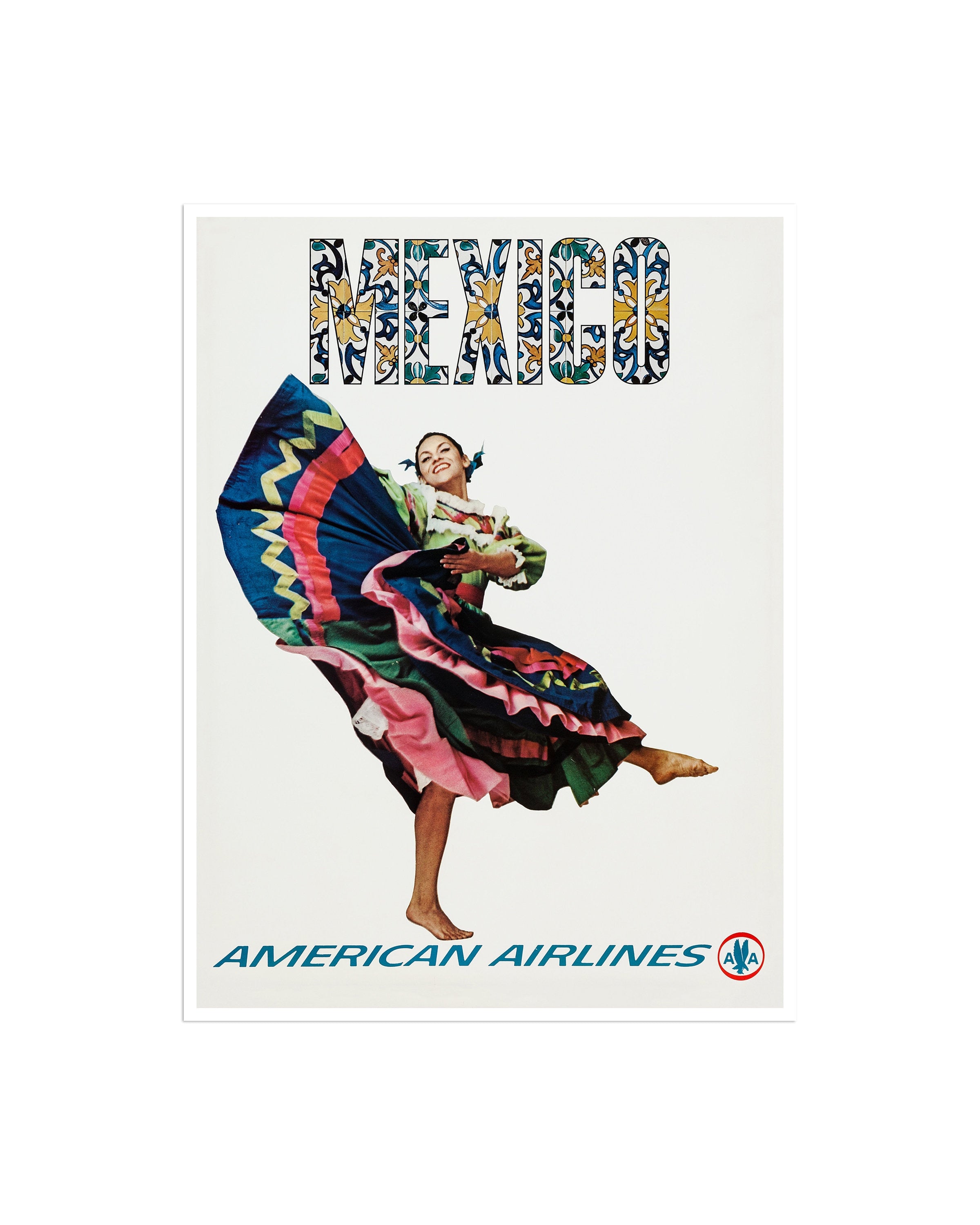 Mexico Travel Poster Home Decor Dancing Wall Art Print (H682)