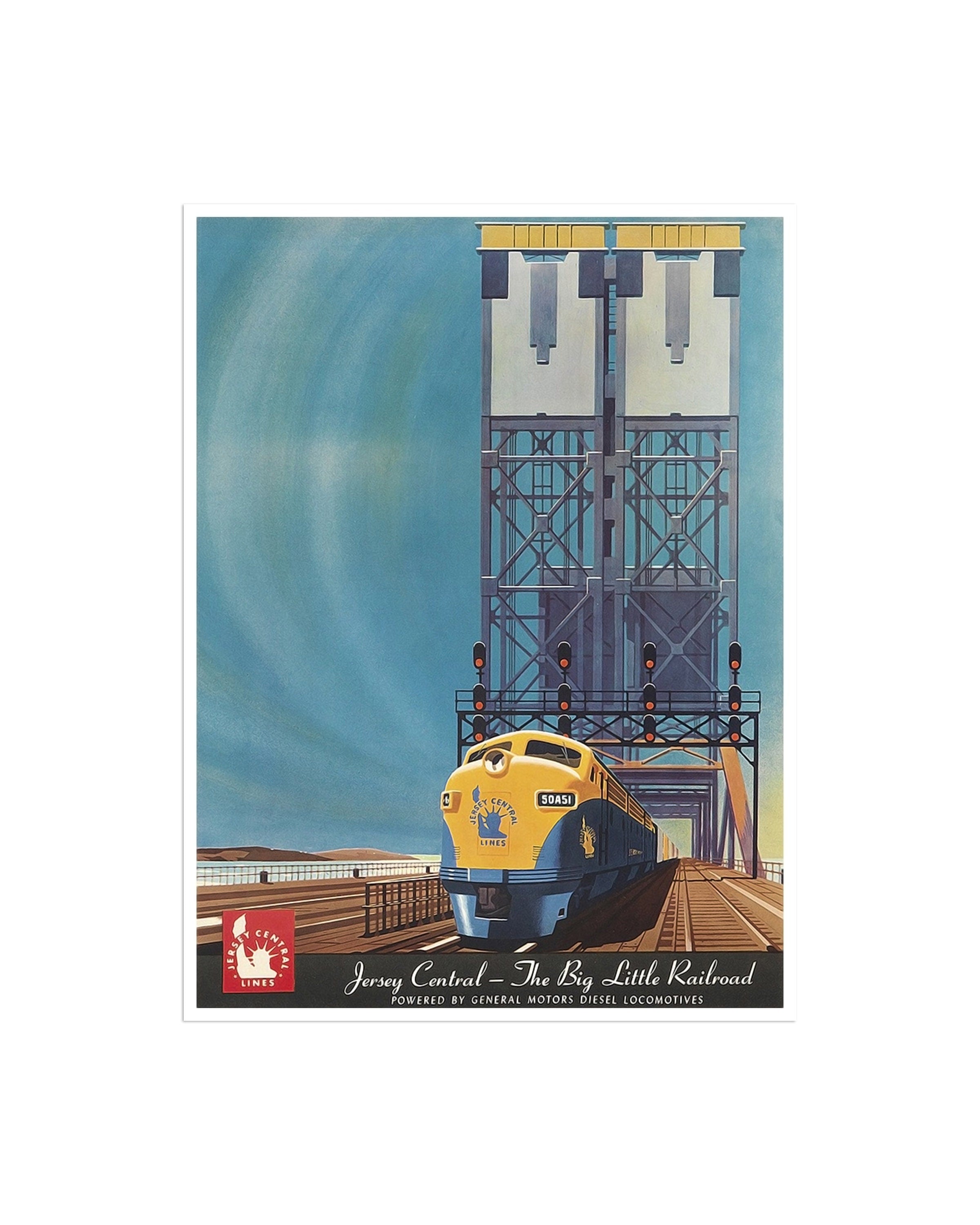 Train Poster Travel Art Railroad Wall Art Print (XR1717)