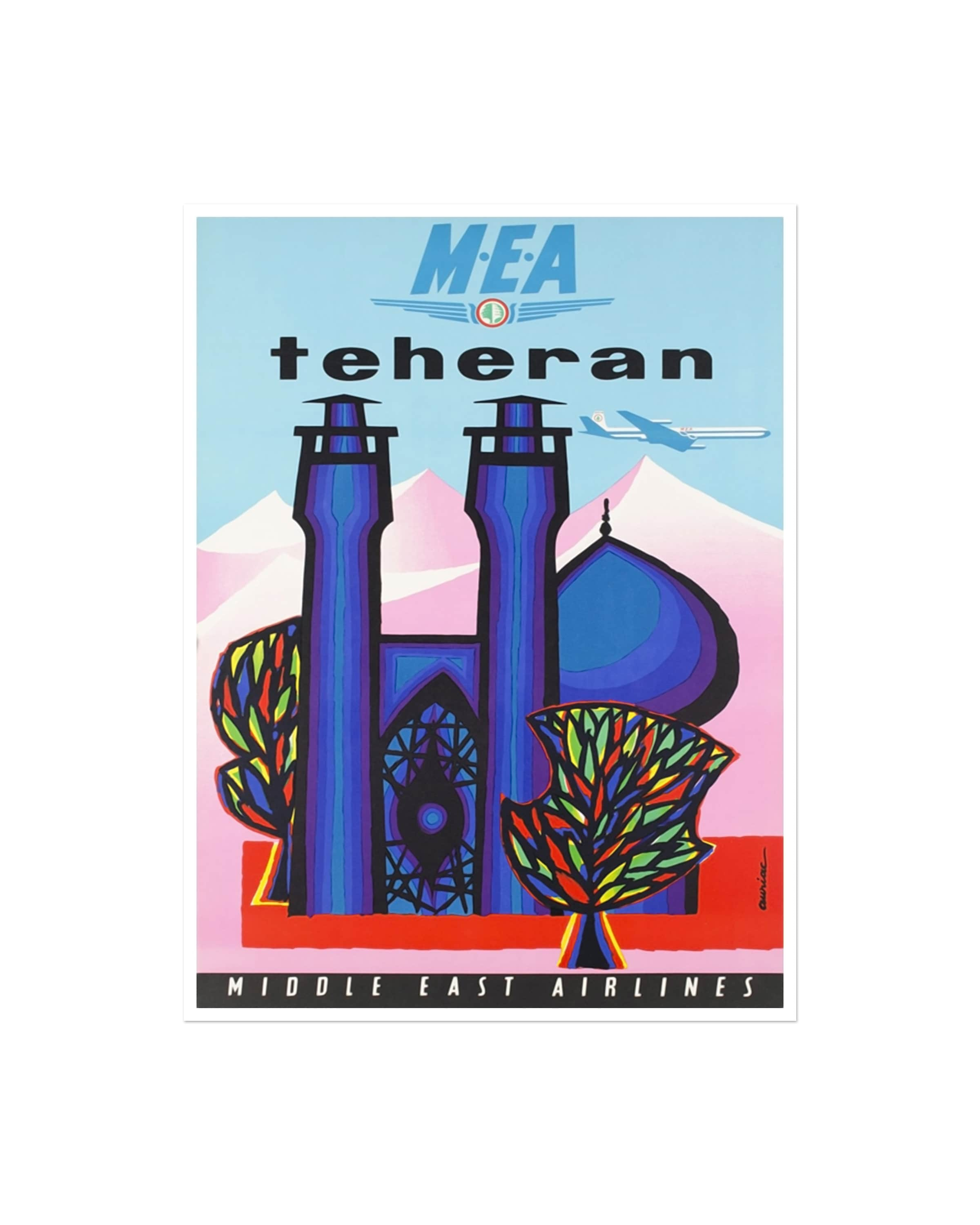 Iran Travel Poster Home Decor Retro Wall Art Print (XR1704)