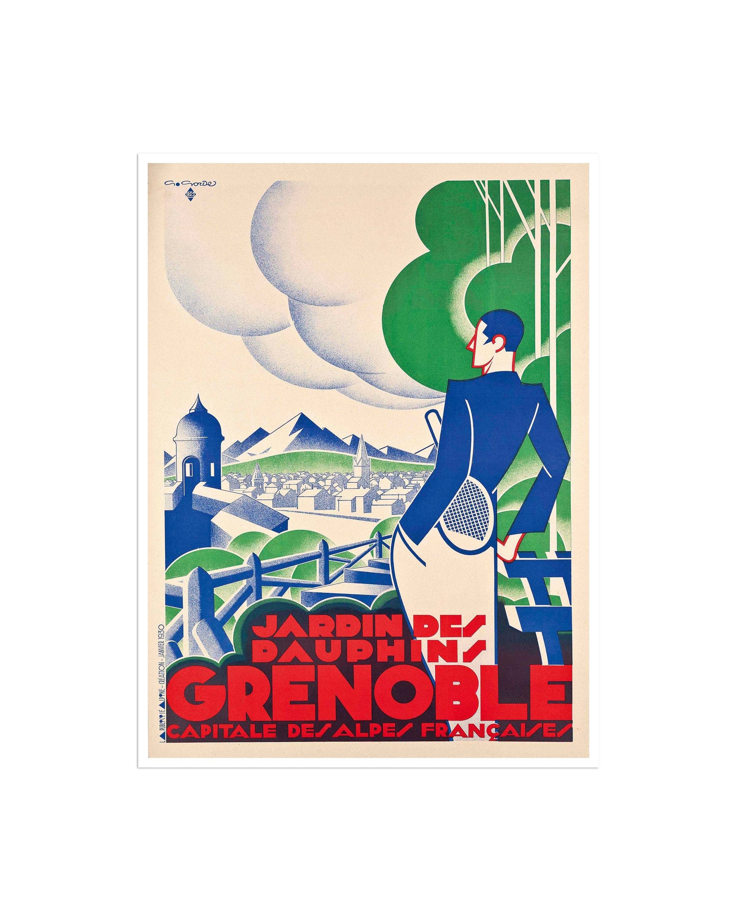 Grenoble Art Travel Poster France Print Home Decor (XR2419)