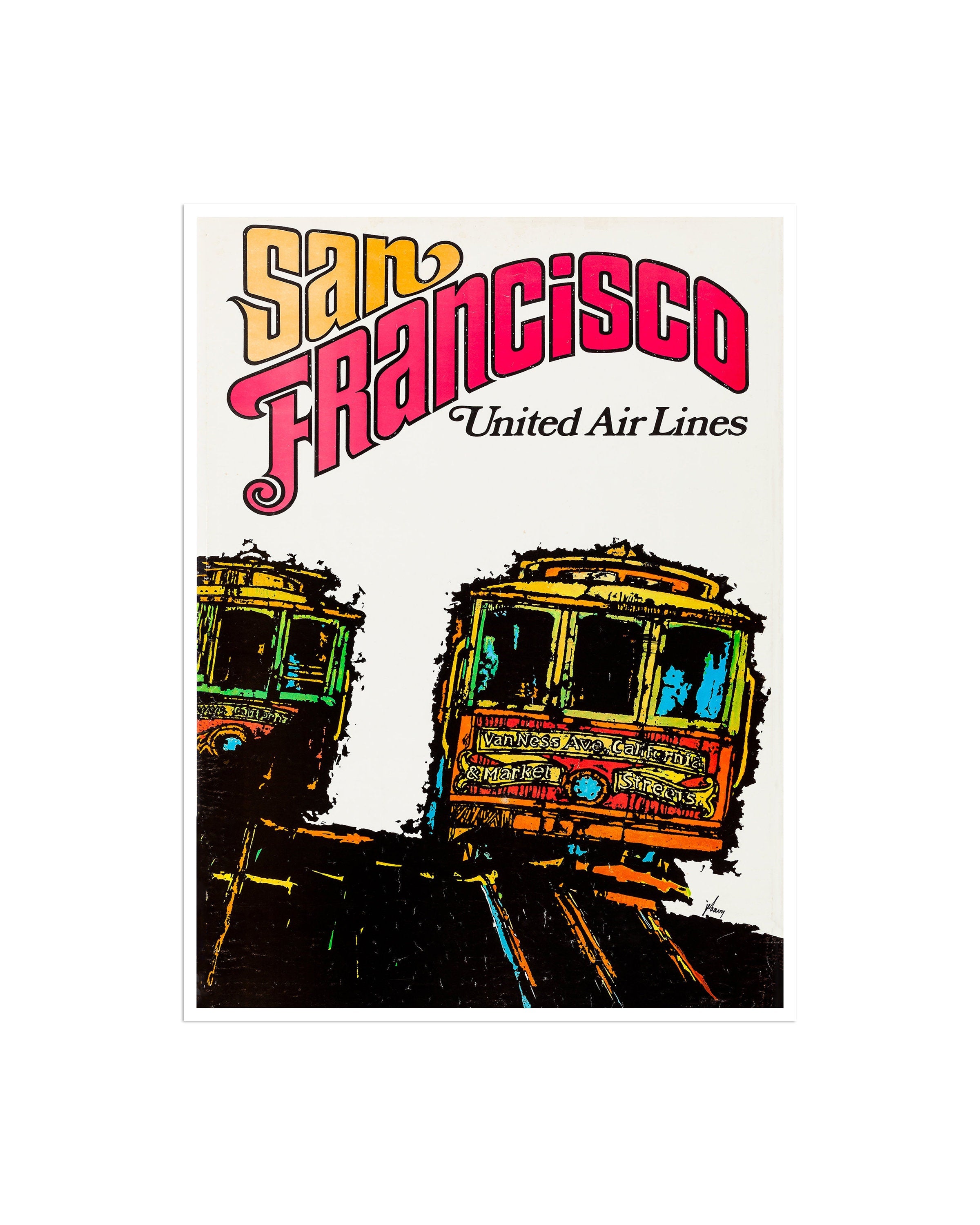 San Francisco Art Travel Poster California Home Decor Print (XR2546)