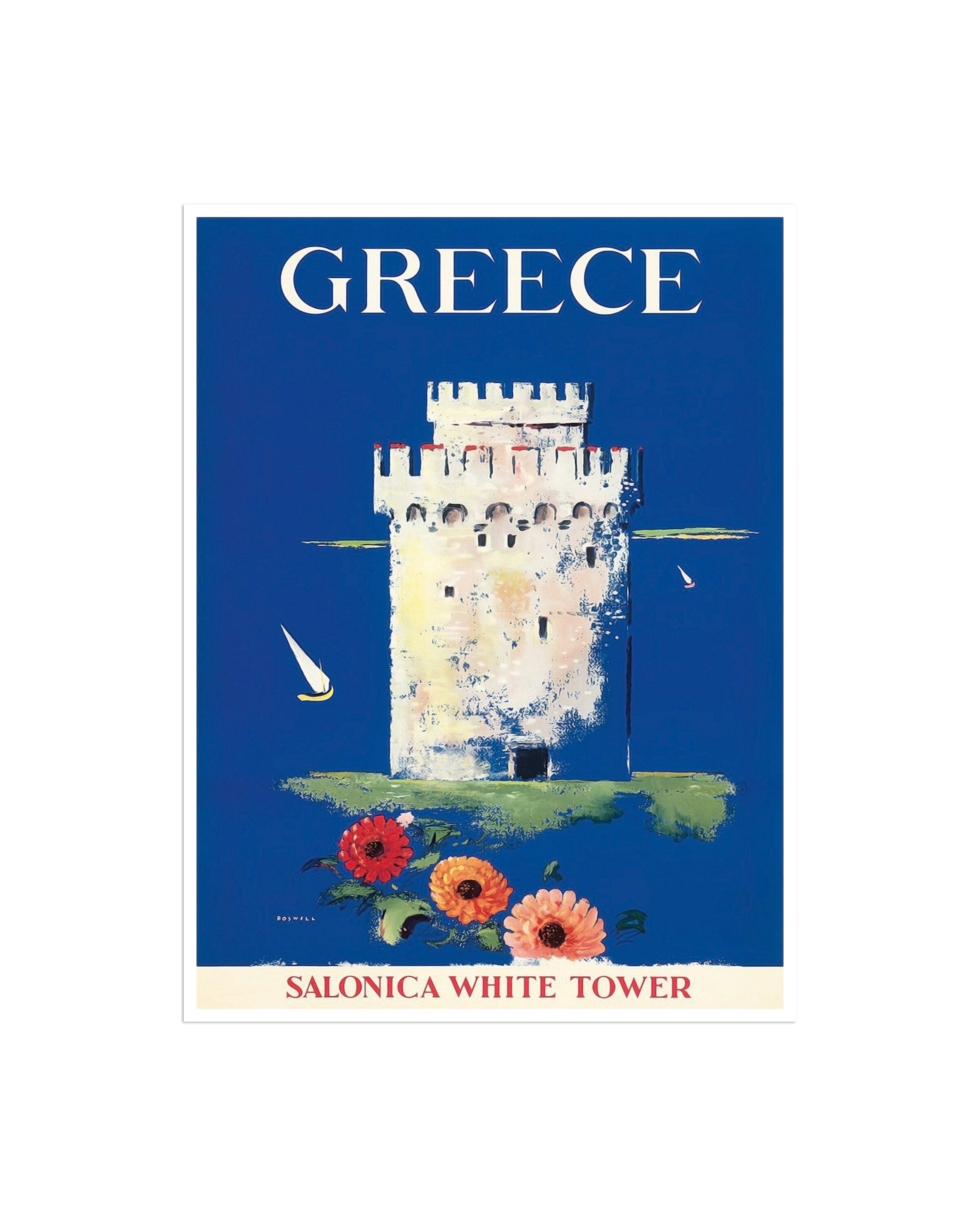 Art Greece Travel Poster Greek Print Vintage (XR2581)