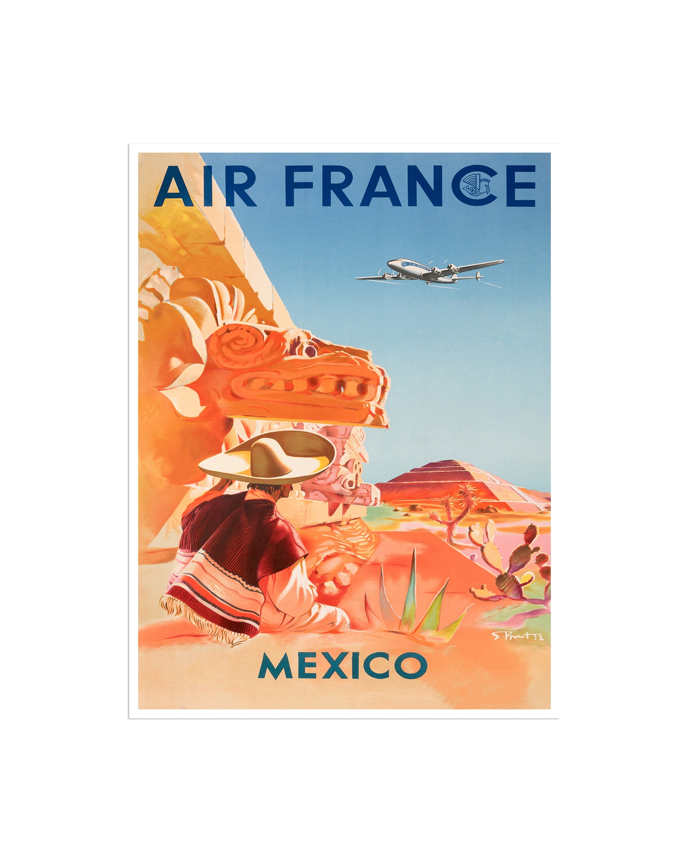 Art Mexico Travel Poster Mexican Vintage Print (XR2450)