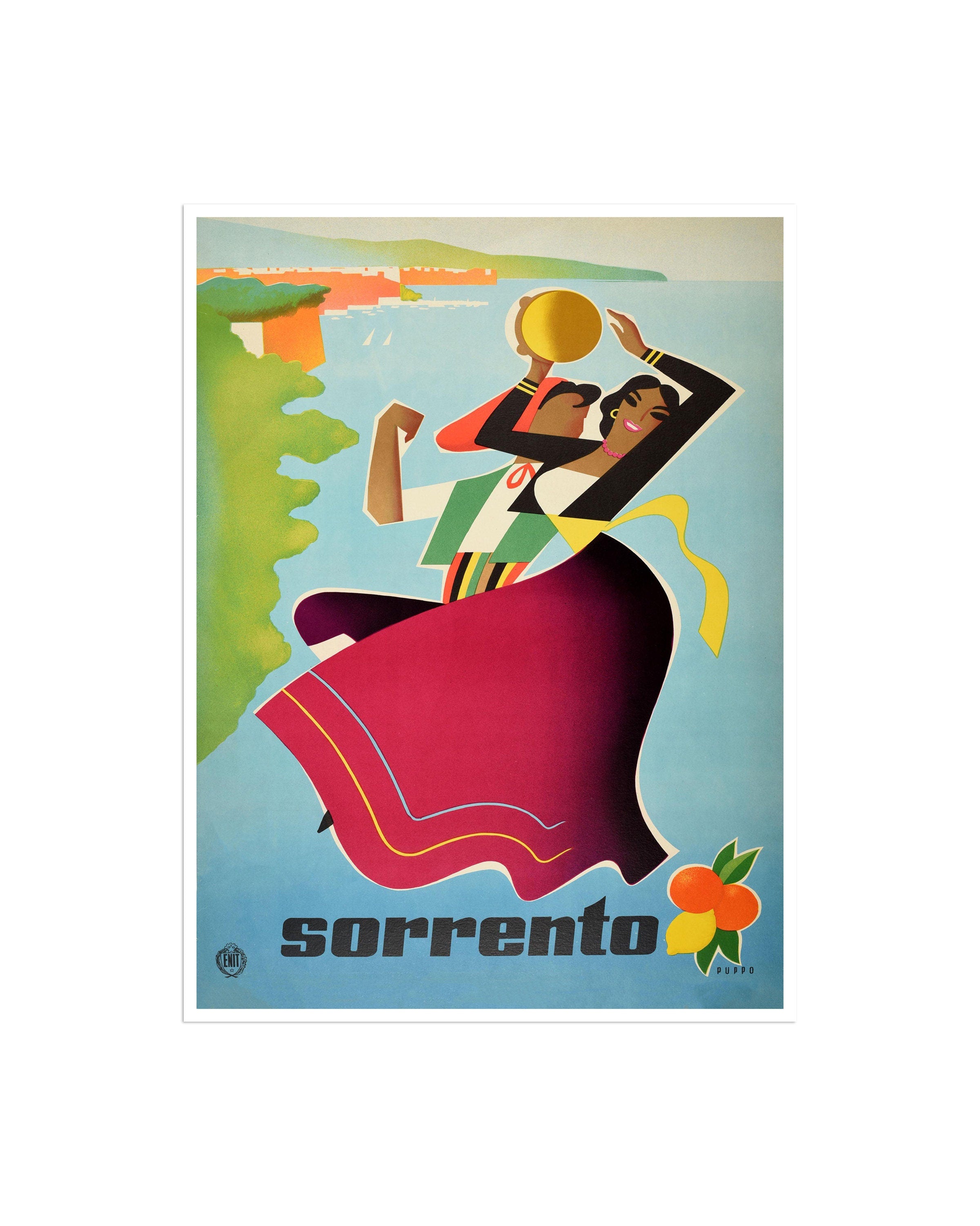 Sorrento Italy Travel Poster Decor Wall Art Print (XR2453)