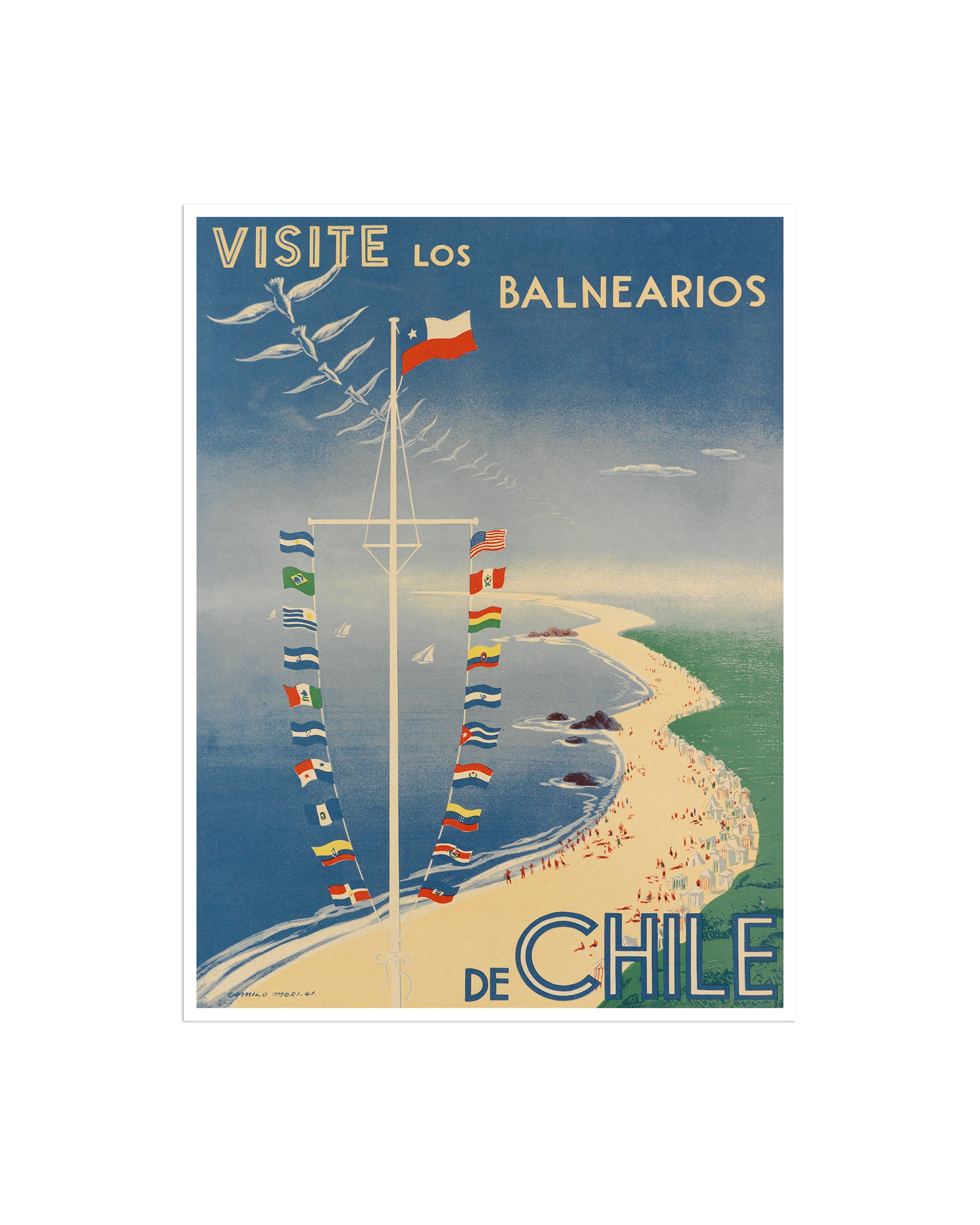 Chile Travel Art Poster Wall Art Print (XR2484)