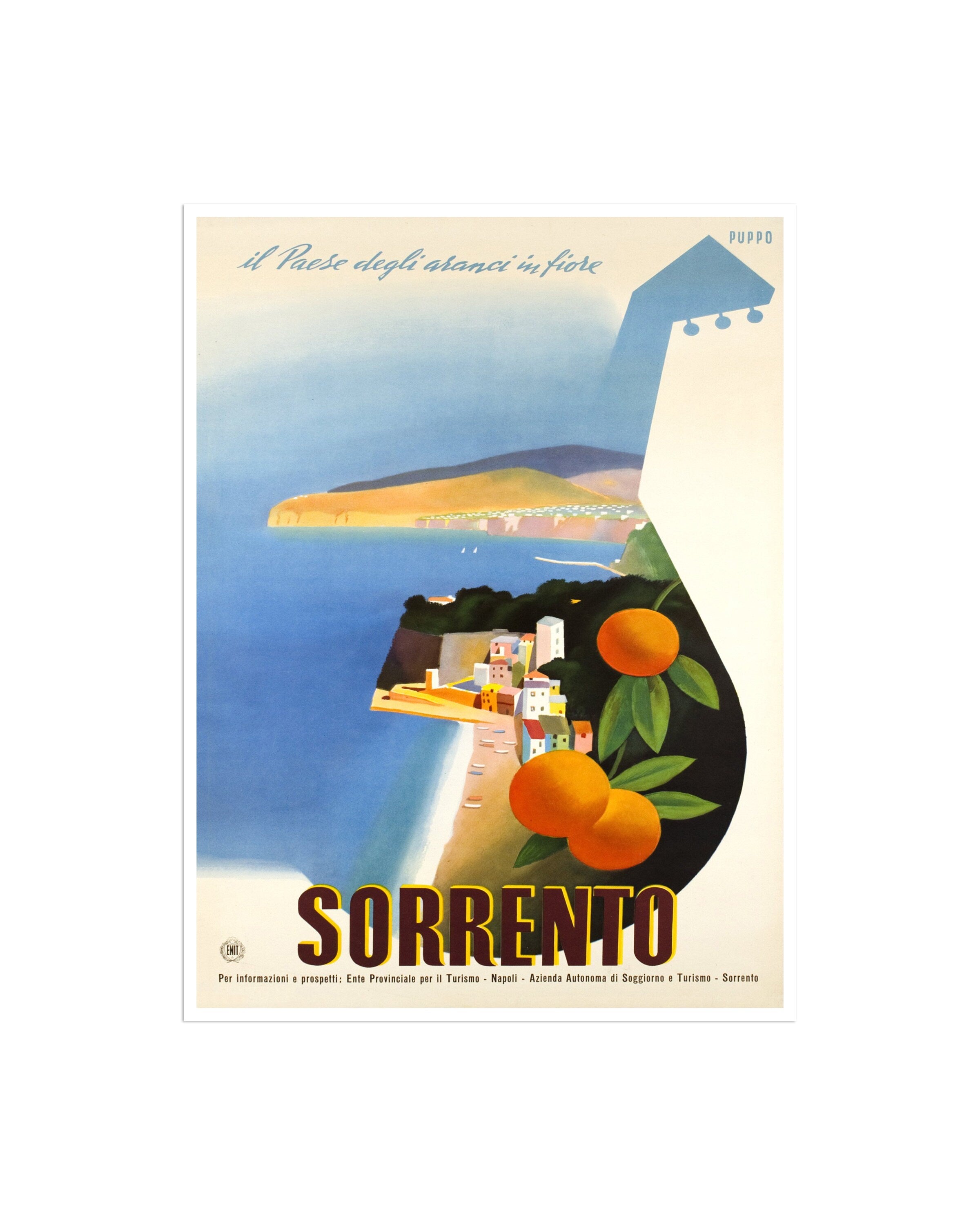 Sorrento Italy Travel Poster Decor Wall Art Print (XR2659)