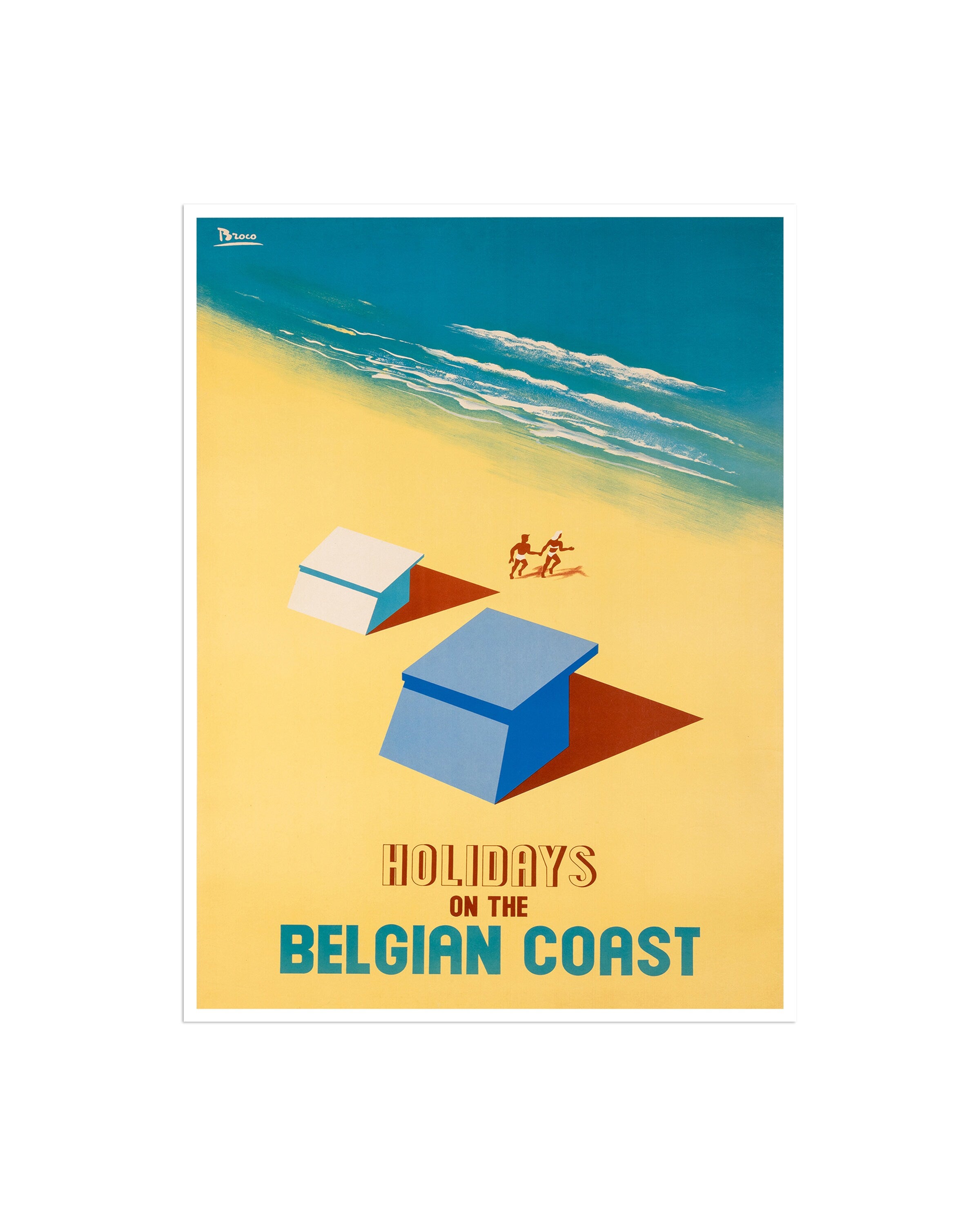 Belgium Coast Art Print Travel Home Decor Poster (XR2461)