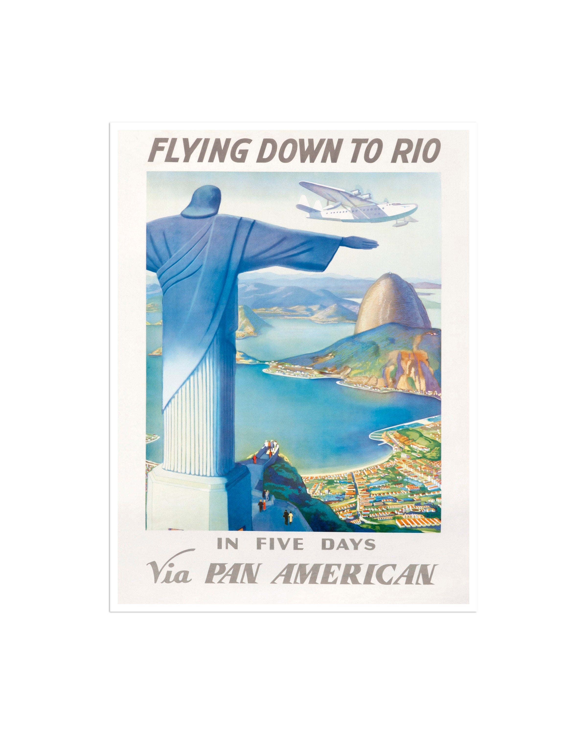 Brazil Poster Rio De Janeiro Wall Art Travel Print (XR2680)