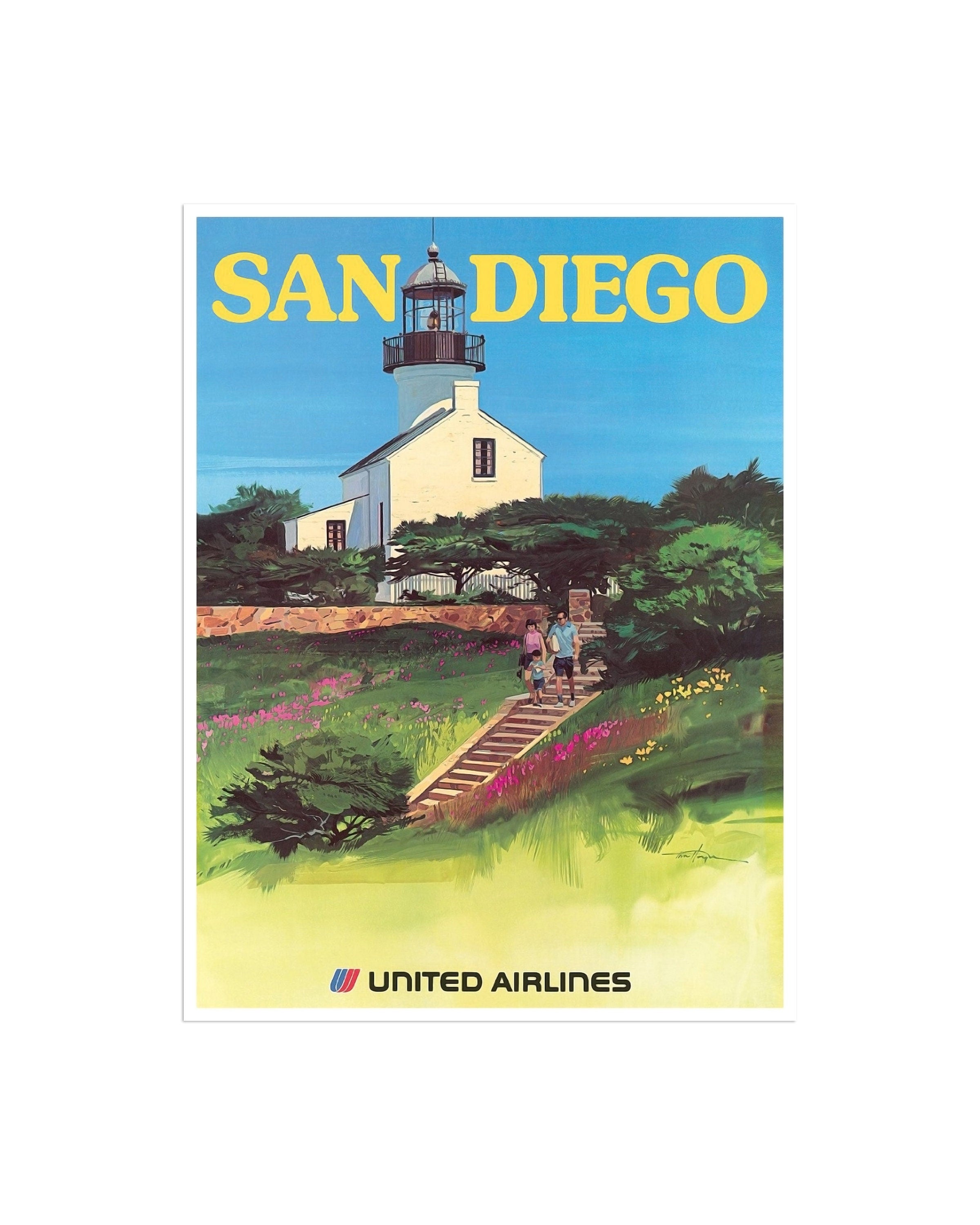 San Diego Art Travel Poster California Print Home Decor (XR2498)