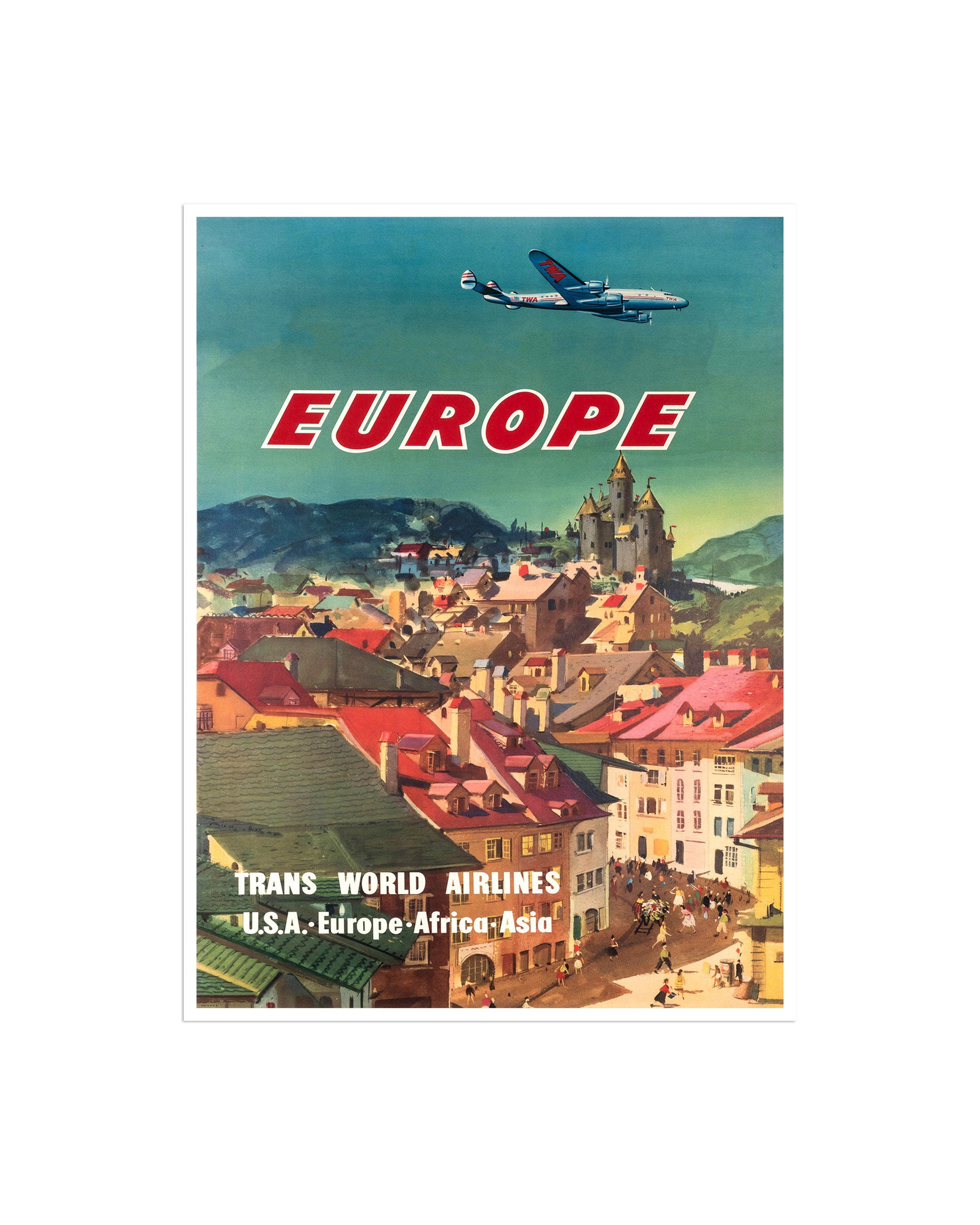 Europe Travel Art Poster Tourism Print (XR2629)
