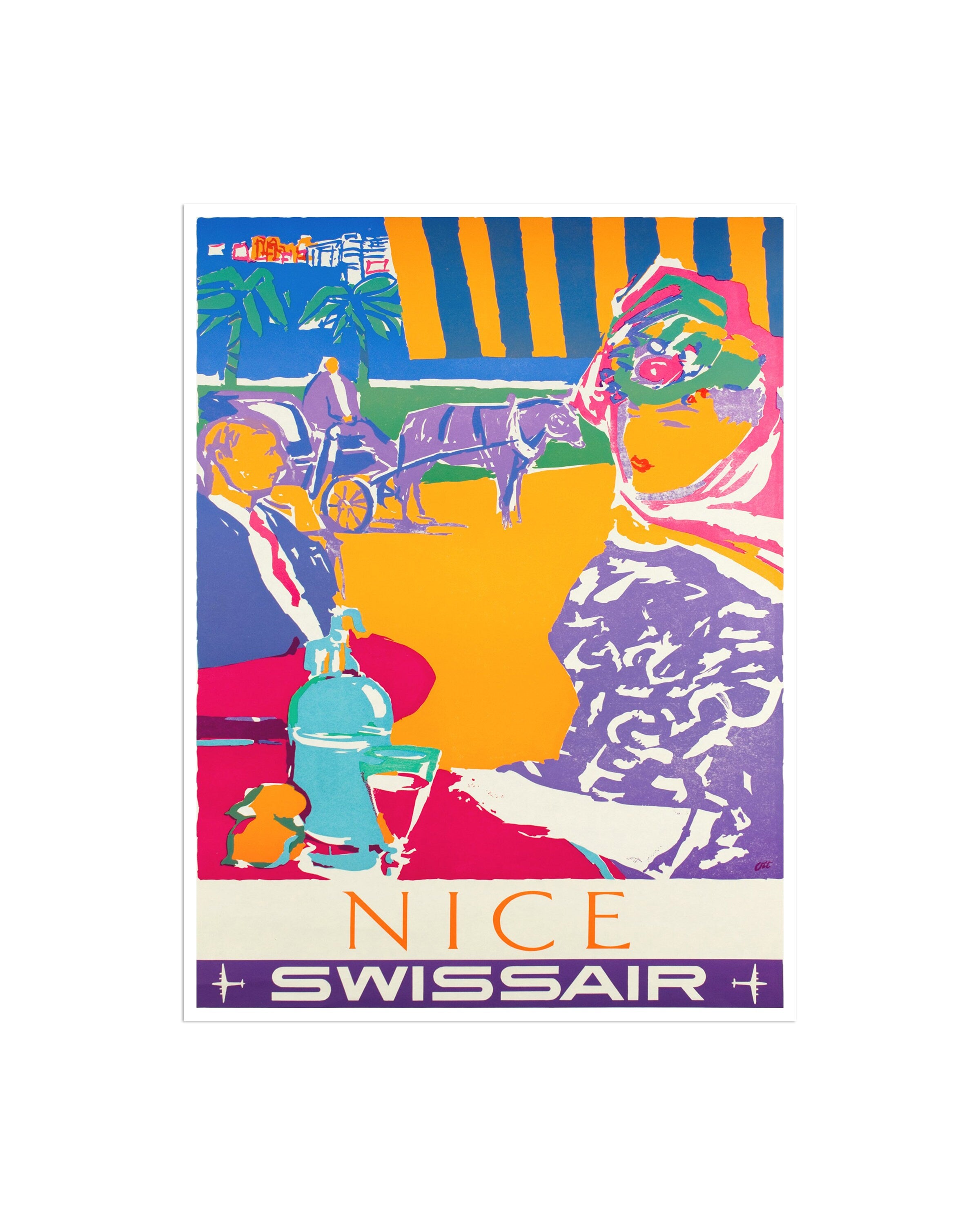Nice France Art Poster Travel Print Vintage French Home Decor (XR2646)