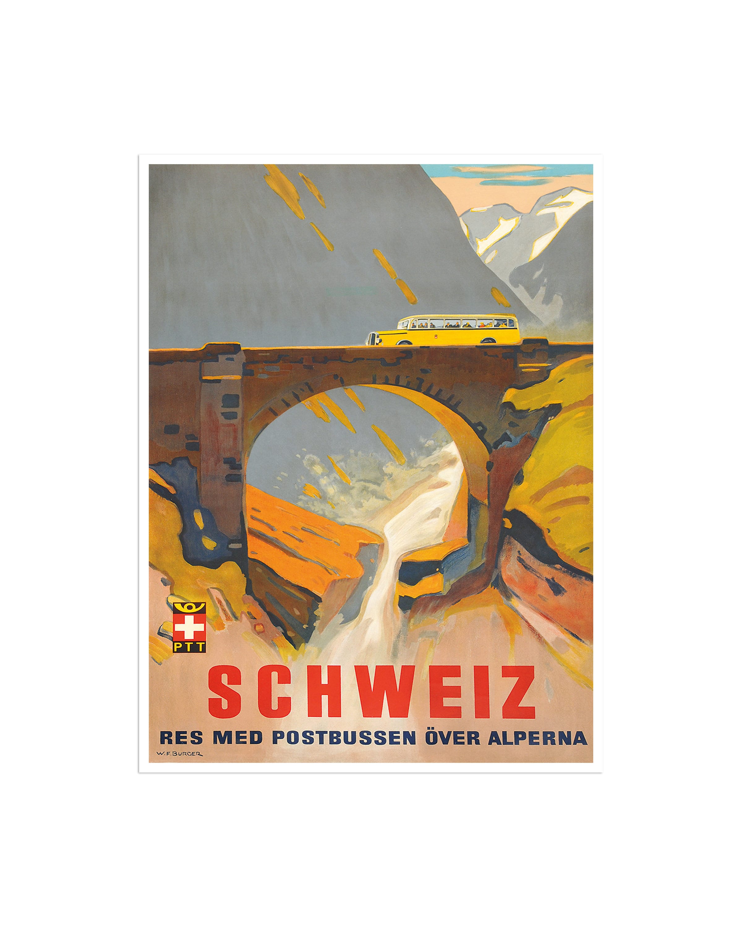 Switzerland Art Travel Poster Vintage Home Decor (H780)