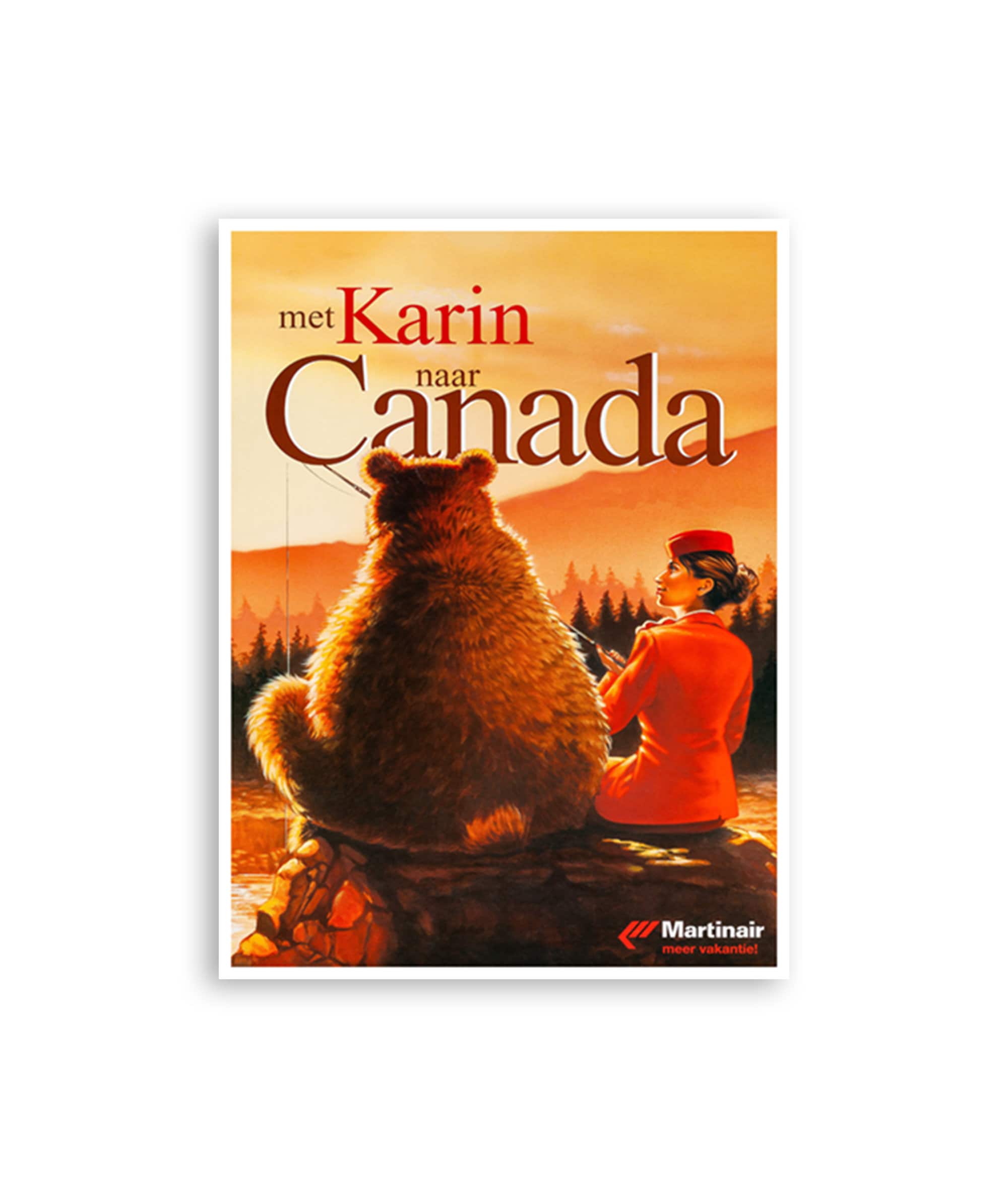 Canada Travel Poster Home Decor Bear Wall Art Print (XR2725)
