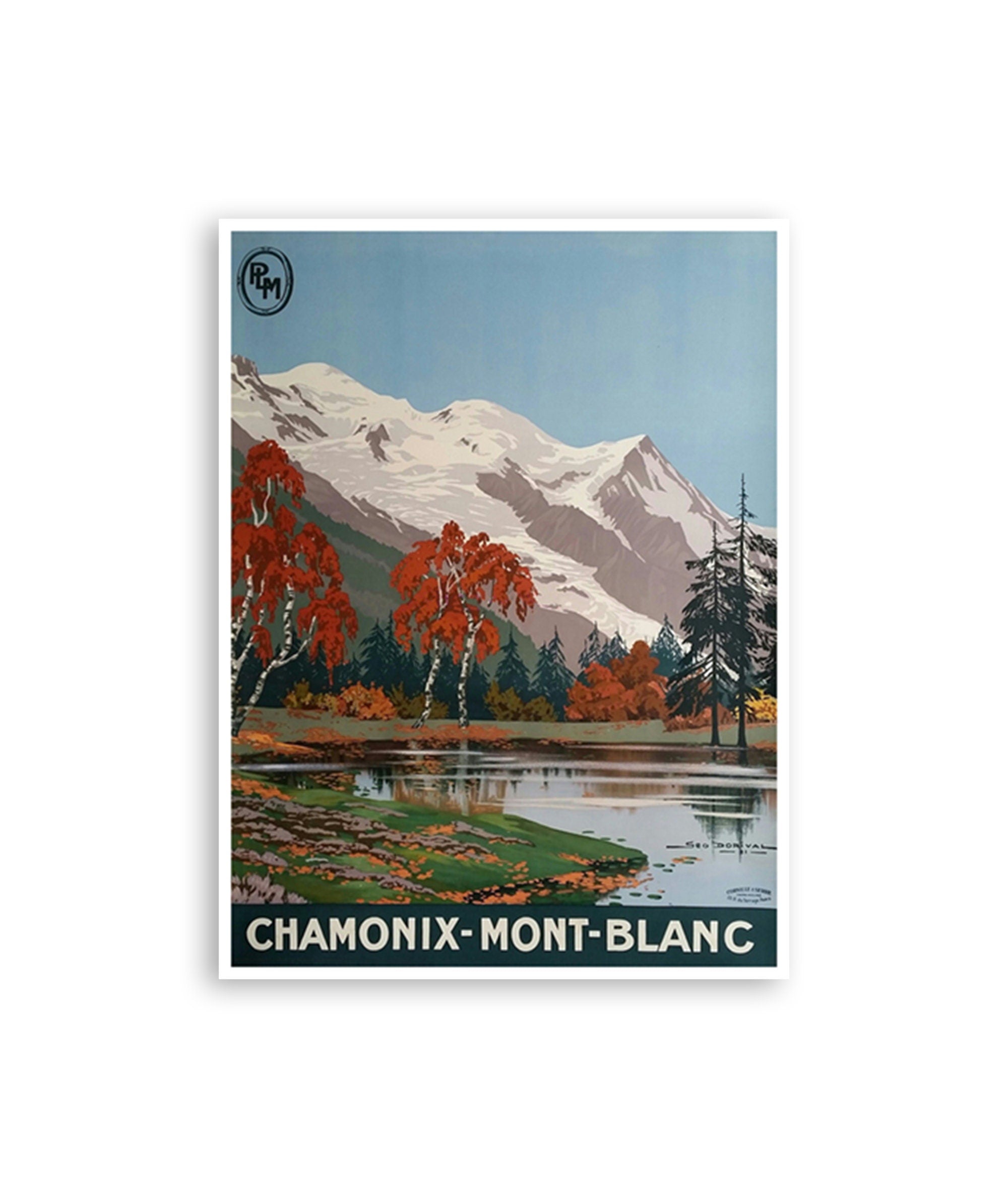 Chamonix Travel Poster France Art Print French Home Decor (XR2696)