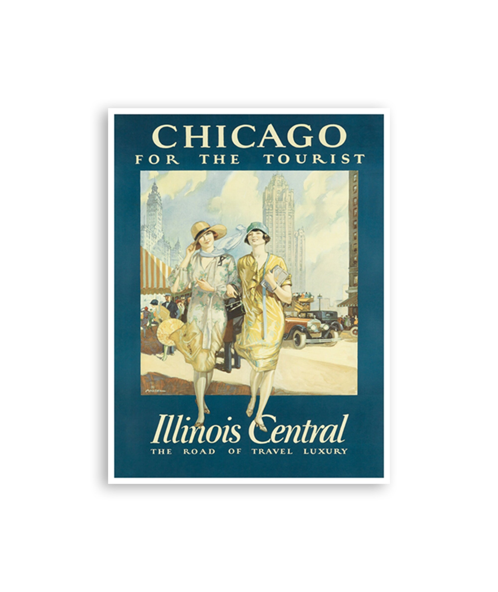 Chicago Travel Poster Art Tourism Print (XR2863)