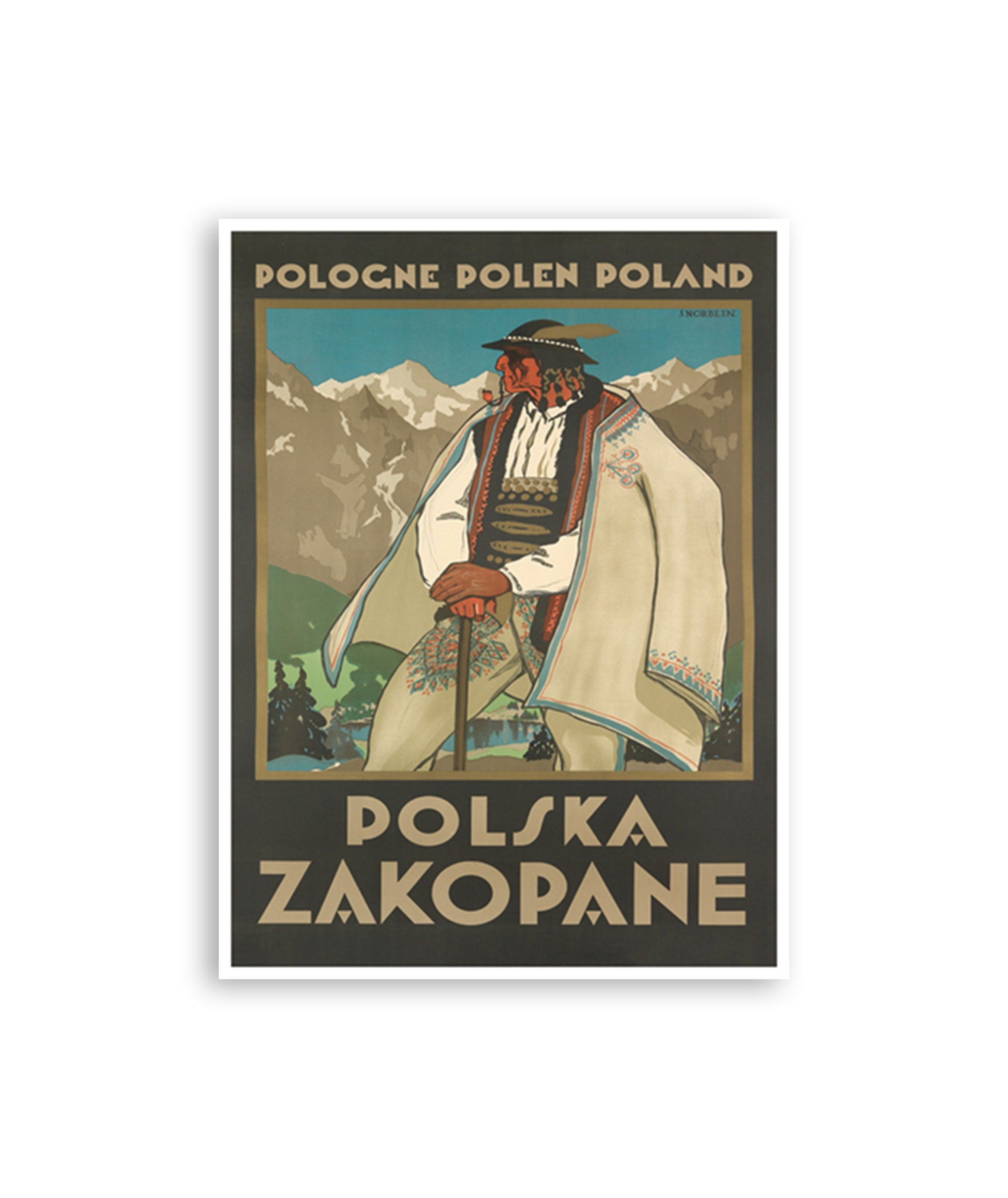 Poland Travel Poster Art Print Polish (XR2885)