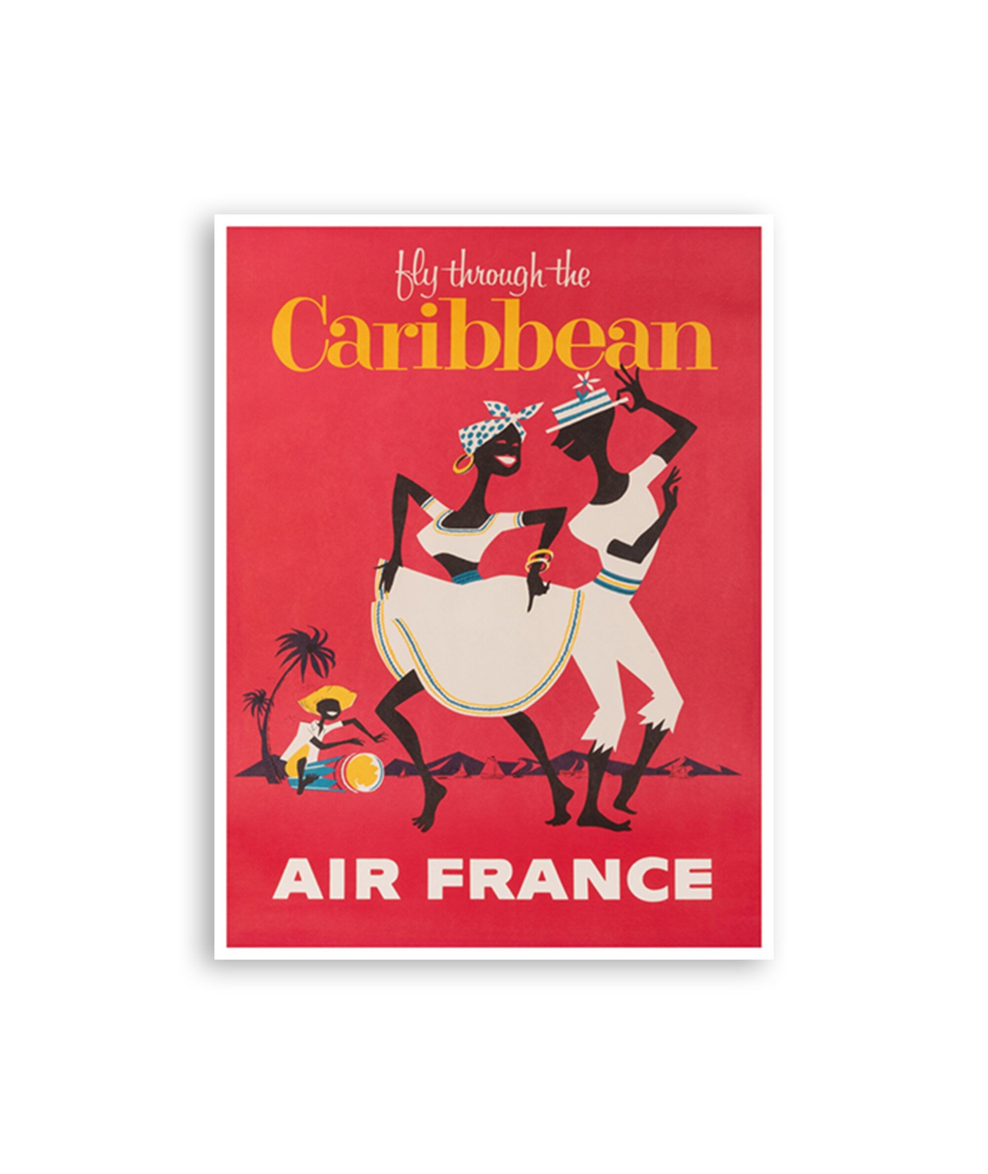 Caribbean Travel Poster Home Decor Dancing Wall Art Print (H839)
