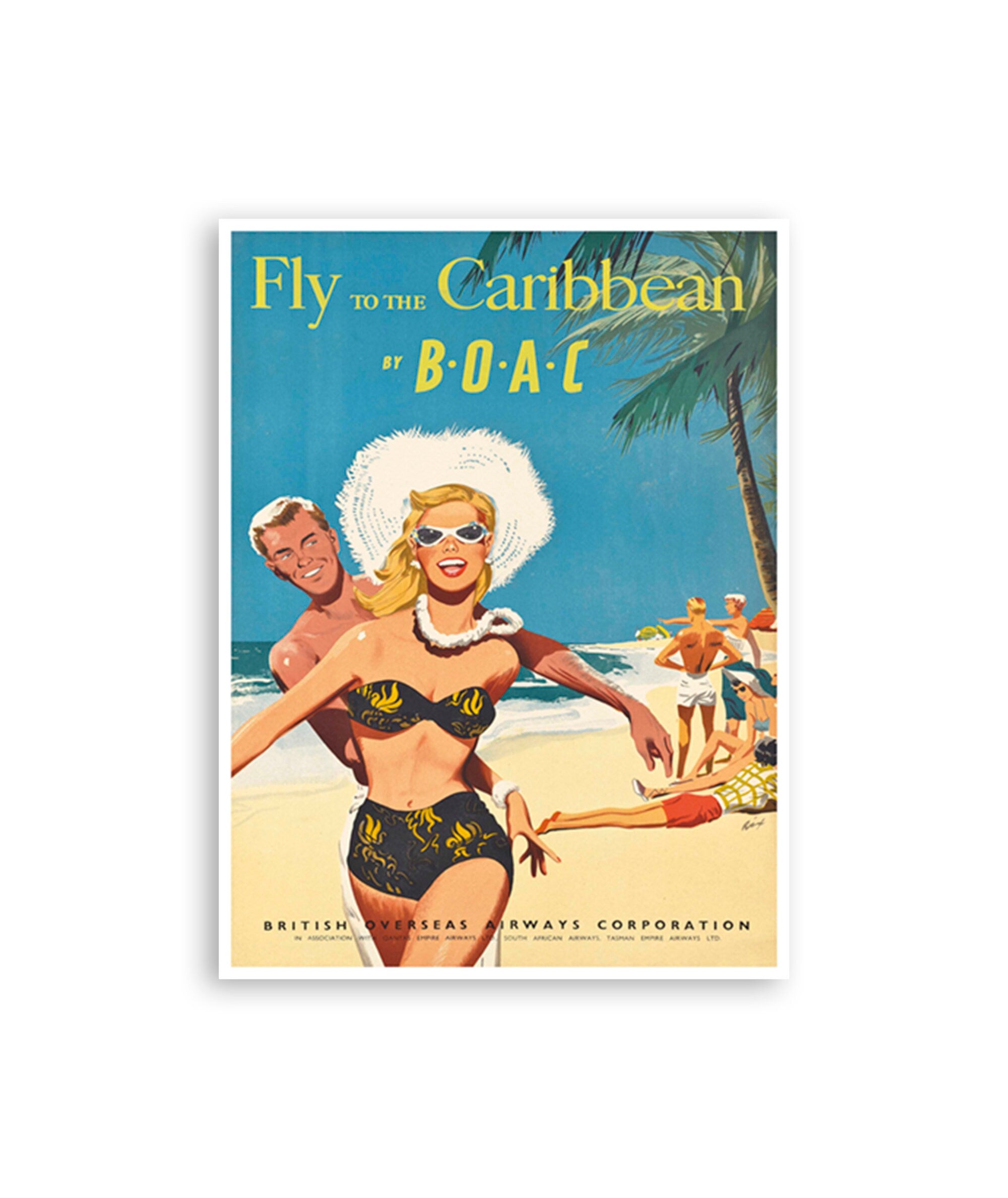 Caribbean Travel Poster Art Home Decor Print (XR3015)